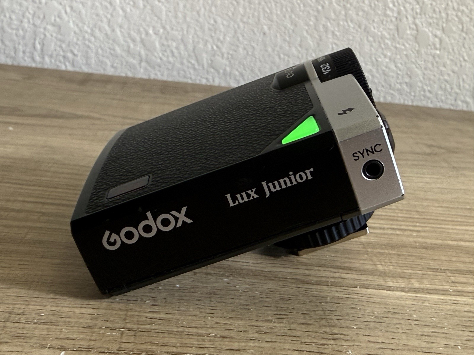 Godox Lux Junior Retro Camera Flash Black Silver Used