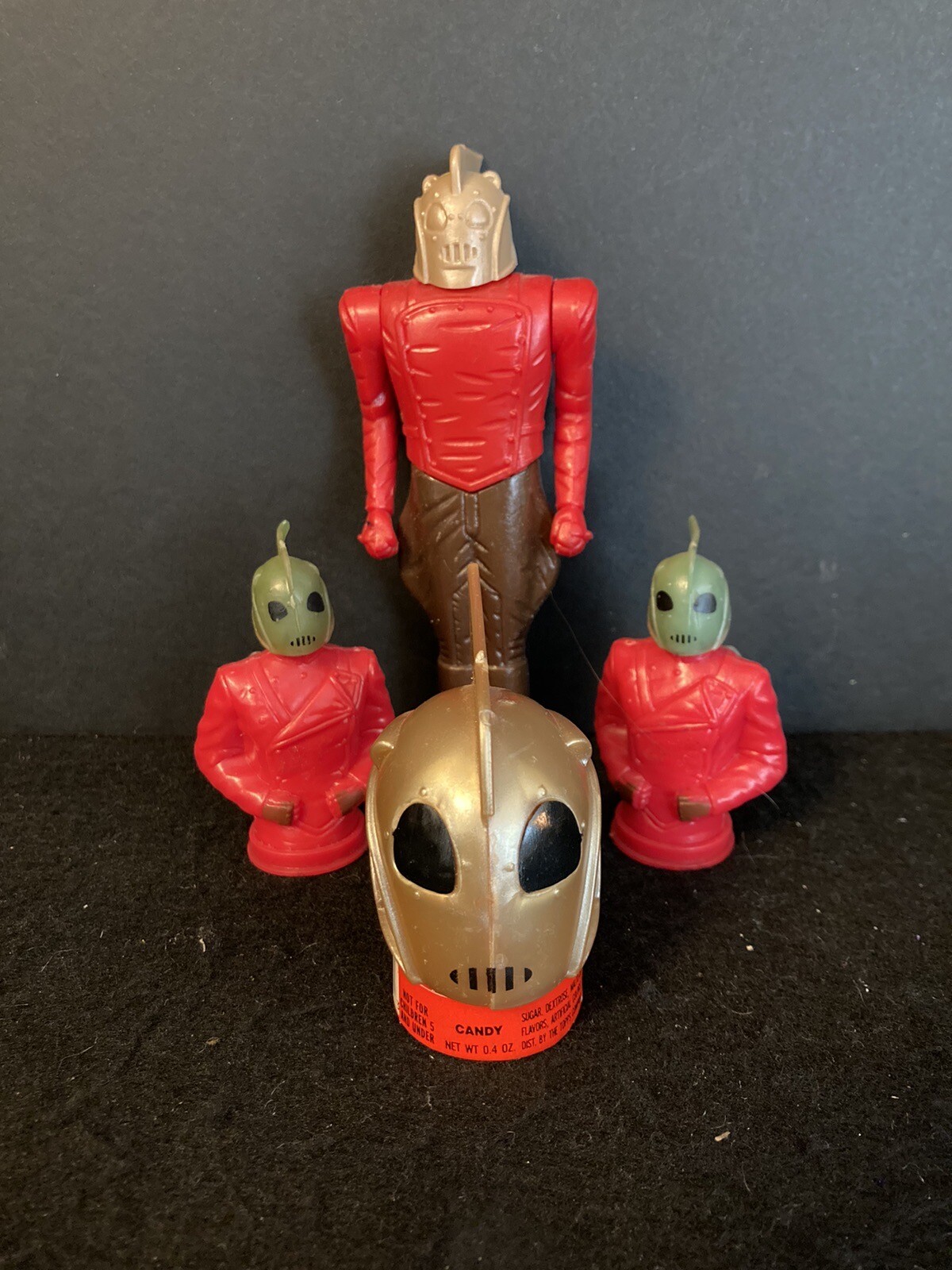 4 - 1991 Topps Rocketeer Vintage Empty Candy Dispensers.