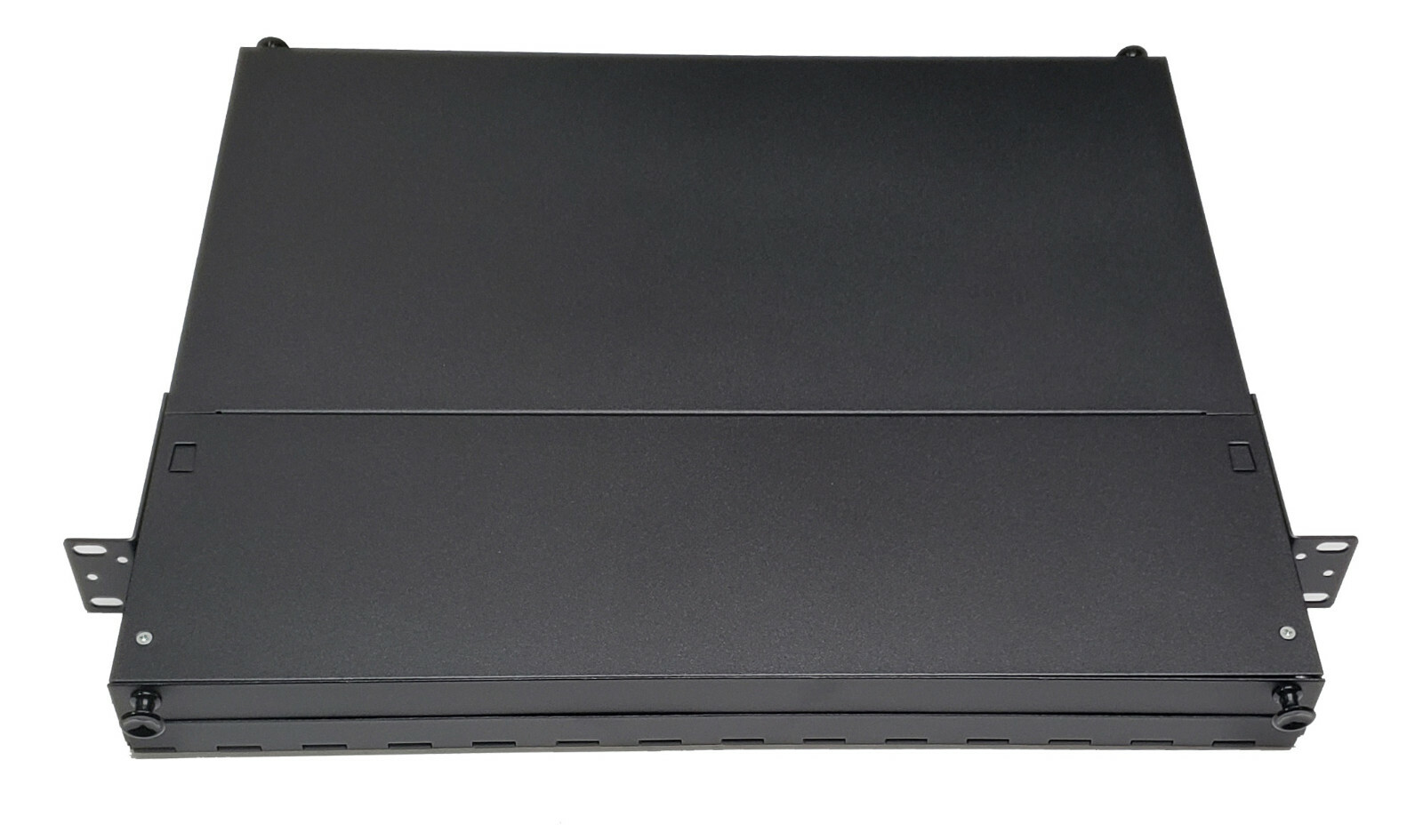 12 Fiber 1RU Rack Mount FDP Patch Only w/ 6 LC/OM3 Duplex Adapters