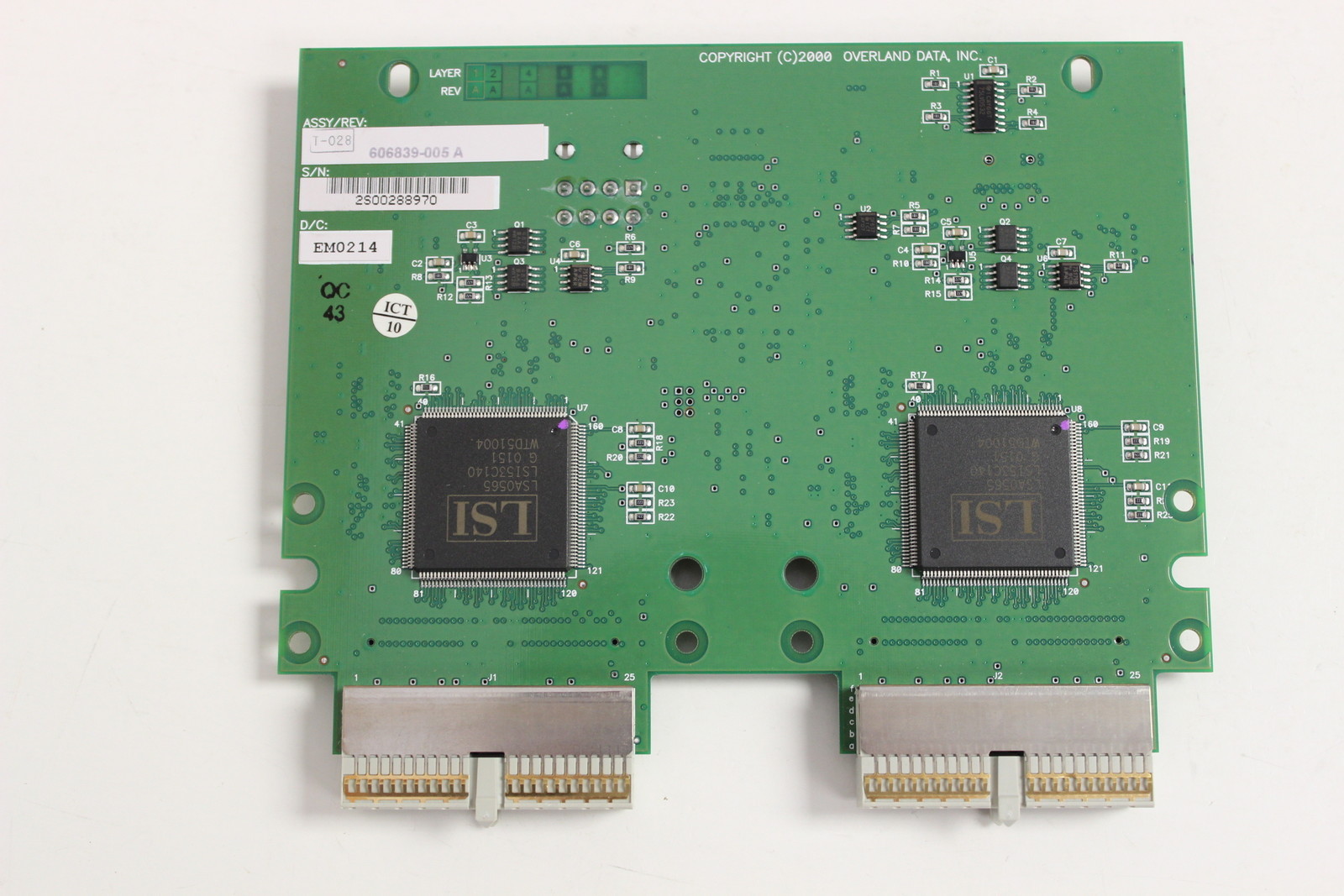 OVERLAND DATA 606839-005 A EM0214 HOT PLUG BOARD NEO LIBRARY W/WARRANTY