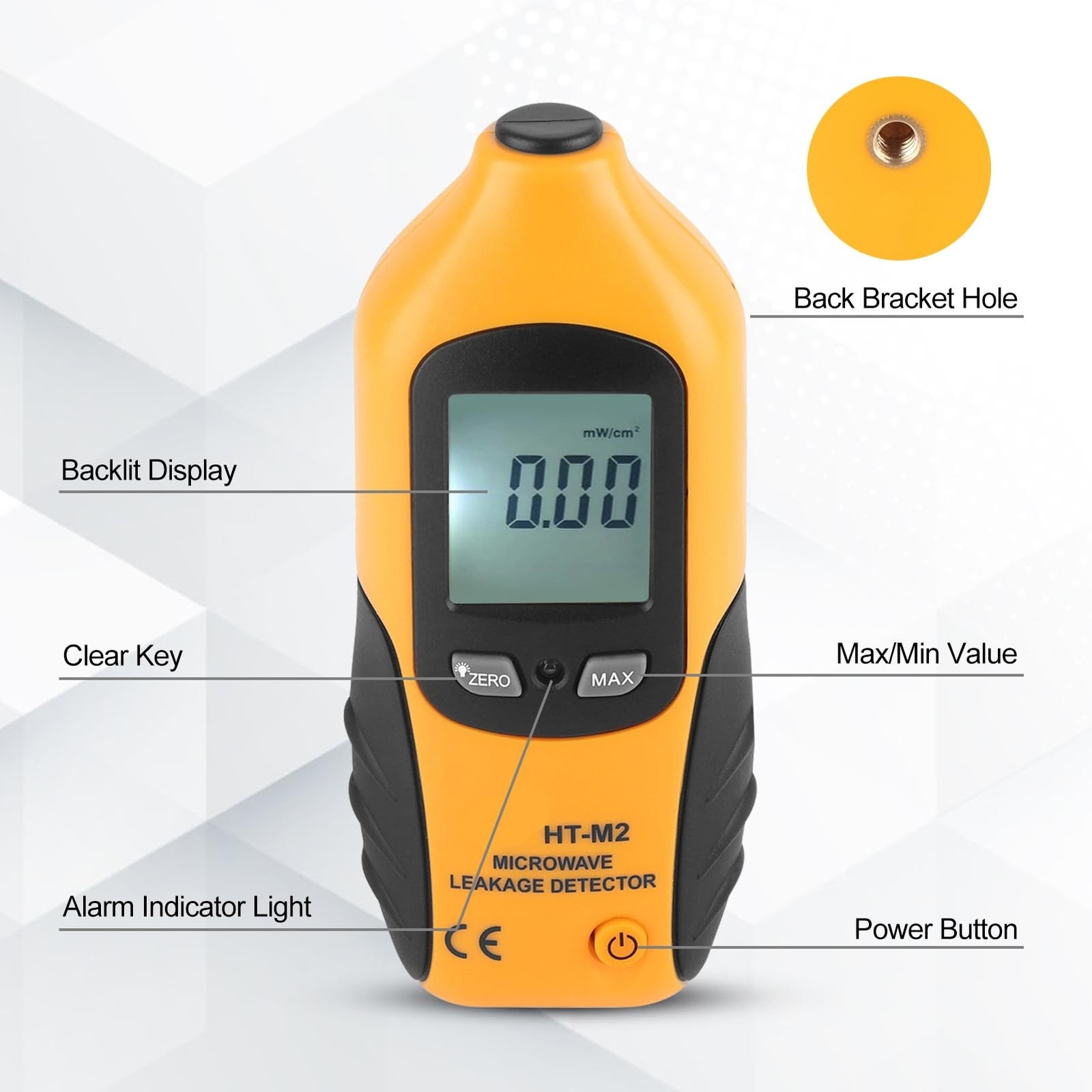 Microwave Detector, Microwave Tester, Digital LCD Display Microwave Leakage D...