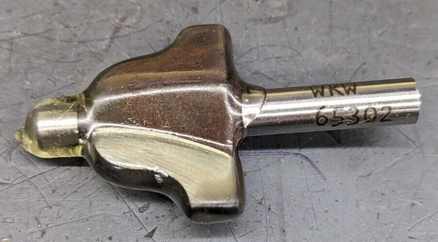 WKW Roman Ogee Router Bit 1-11/64" CD 1/4" Radius HSS 65302 USA