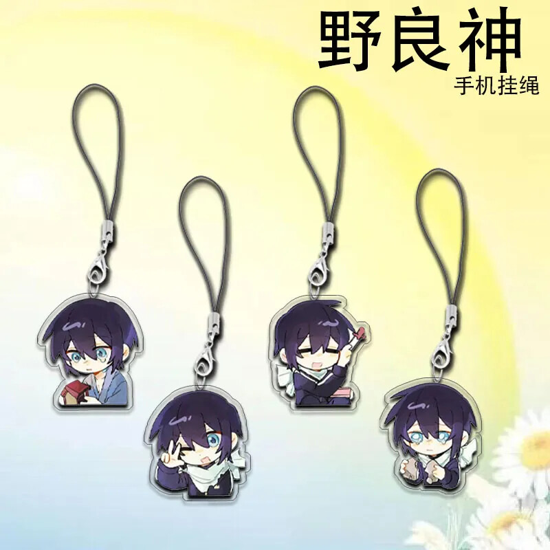 Noragami Yato Iki Hiyori Yukine Cute Acrylic Keychain Pendant Cell Phone Chain