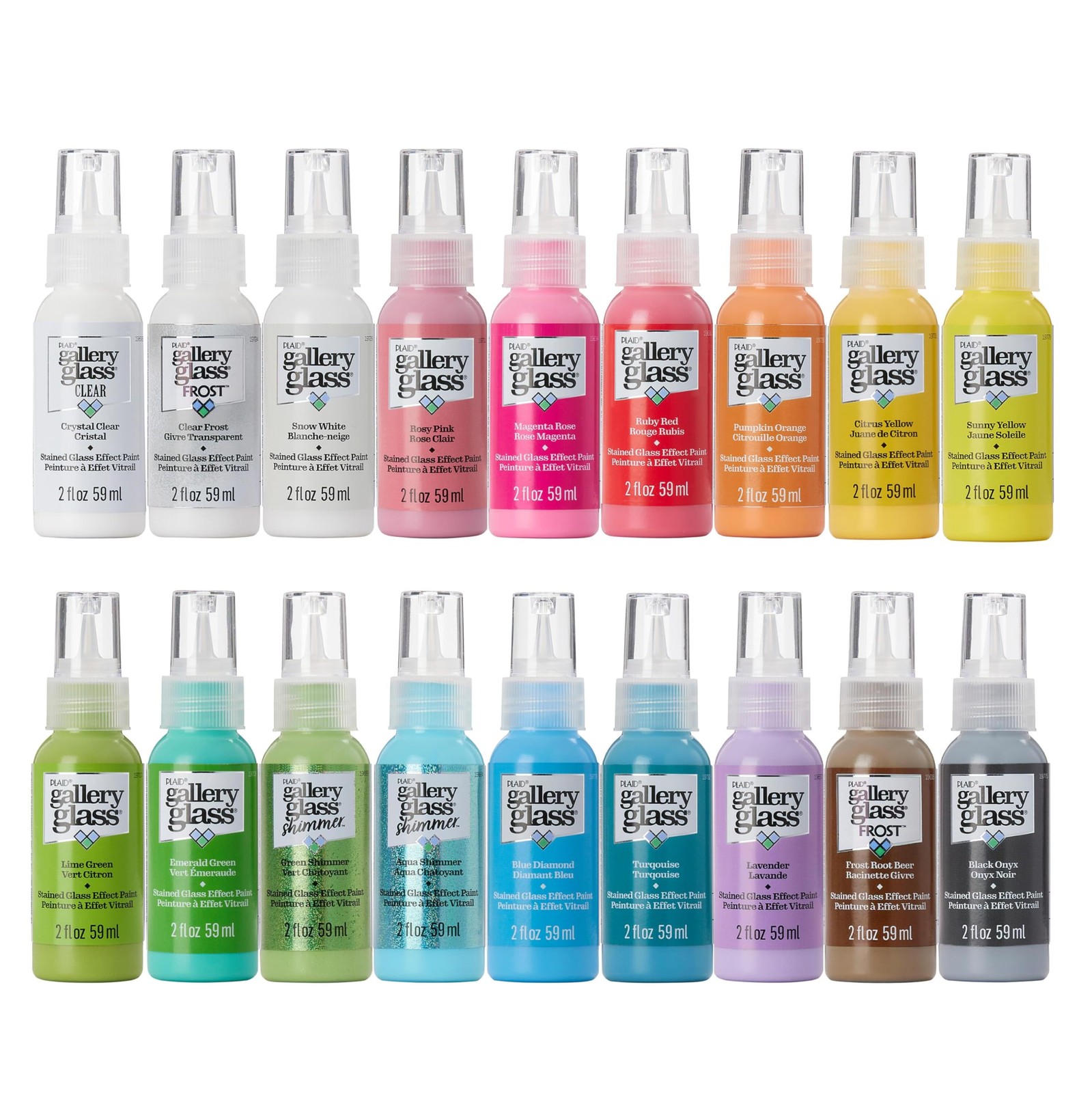 Gallery Glass Window Acrylic Craft Paint 2 Fl Oz (Pack of 18), Best Sellers