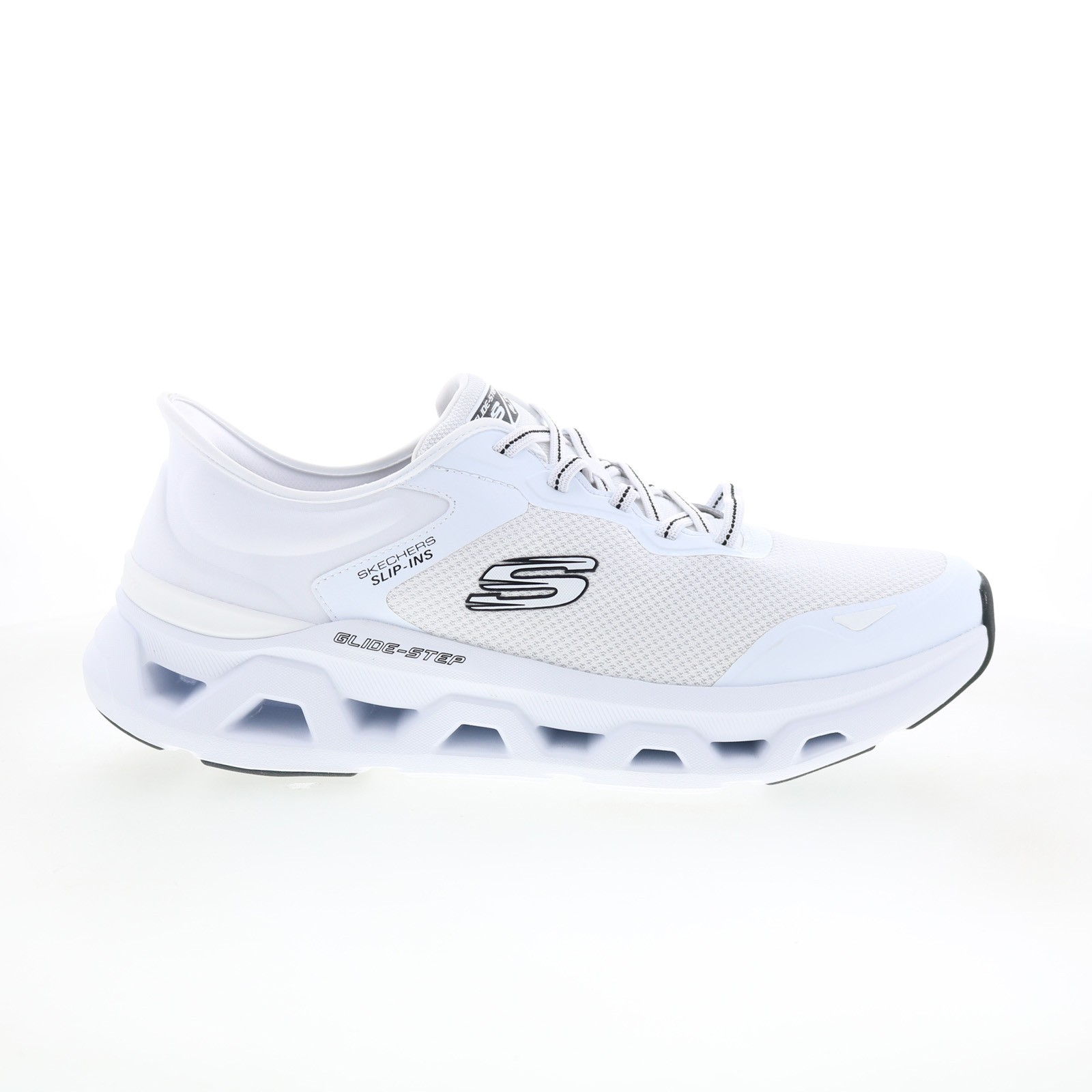 Skechers Glide Step Altus Turn Out Mens White Lifestyle Sneakers Shoes
