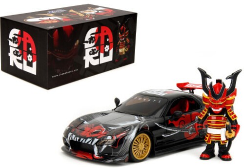 Jada Toys - 1:24 Lab Monkeys - Hollywood Rides - '93 Mazda Rx-7 with Saru Figure