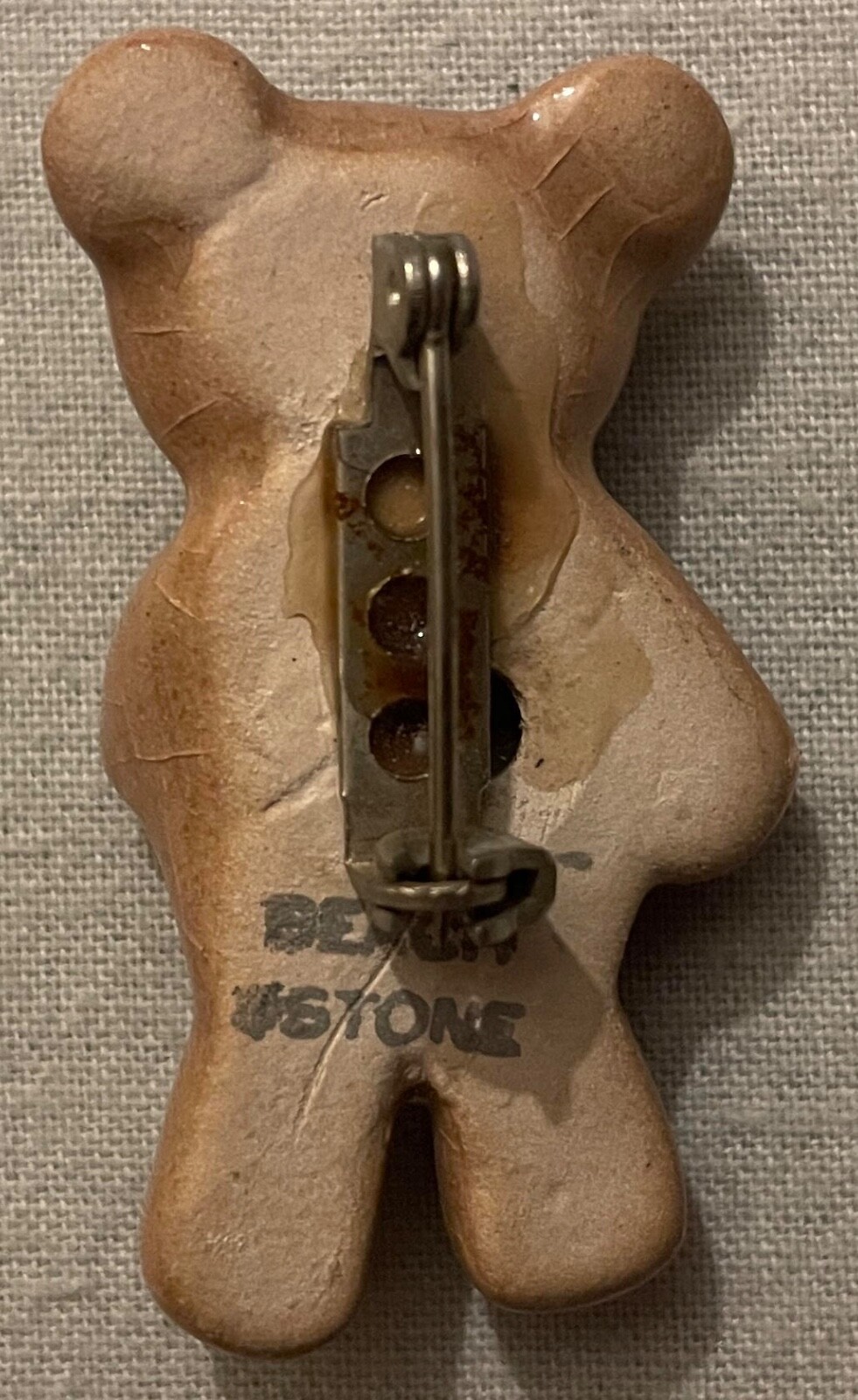 TEDDY BEAR Pin, approx. ¾"x 1 ½"