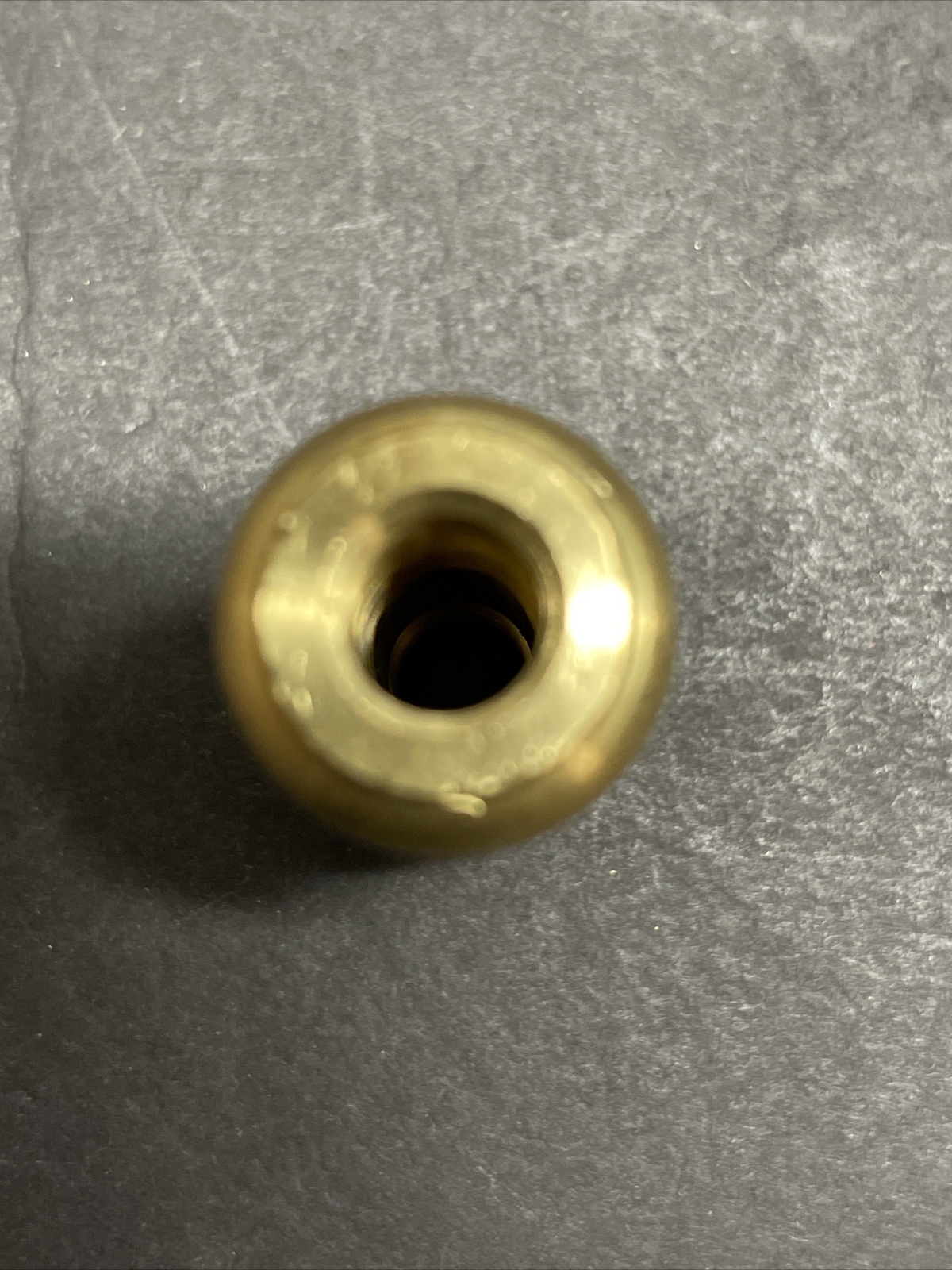 1/8 IPS- FEMALE THREADED 2” INCH TURNED NECK UNFINISHED BRASS 7/8 INCH WIDE