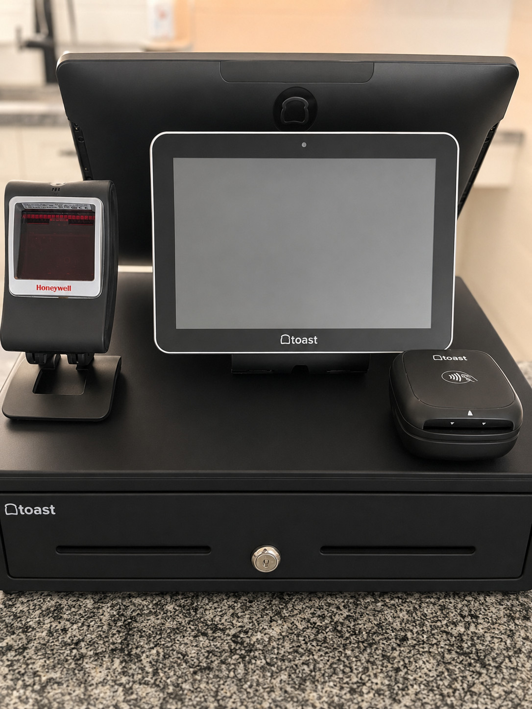Complete Toast System - Flex POS Screen + Customer Screen, Printer And Tap TT204