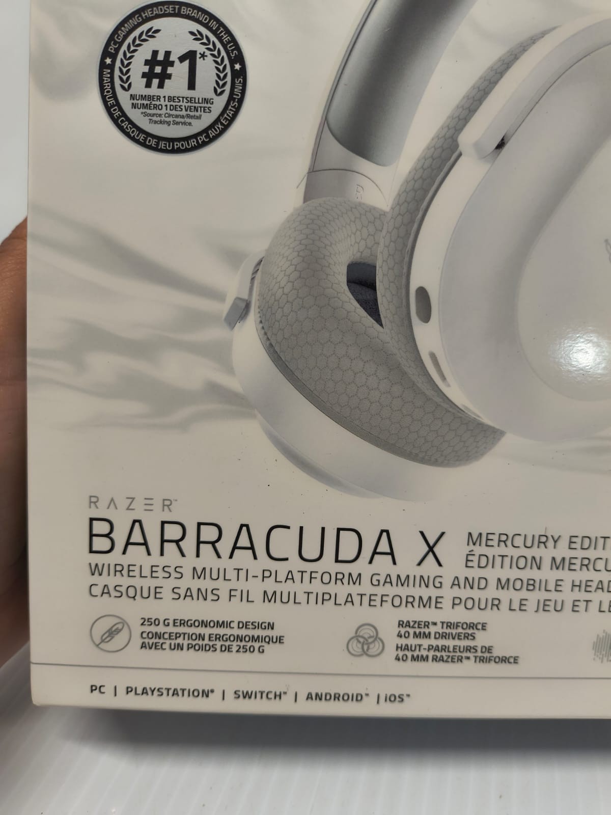 Razer Barracuda X Wireless Multiplatform Gaming and Mobile Headset Mercury Edtn
