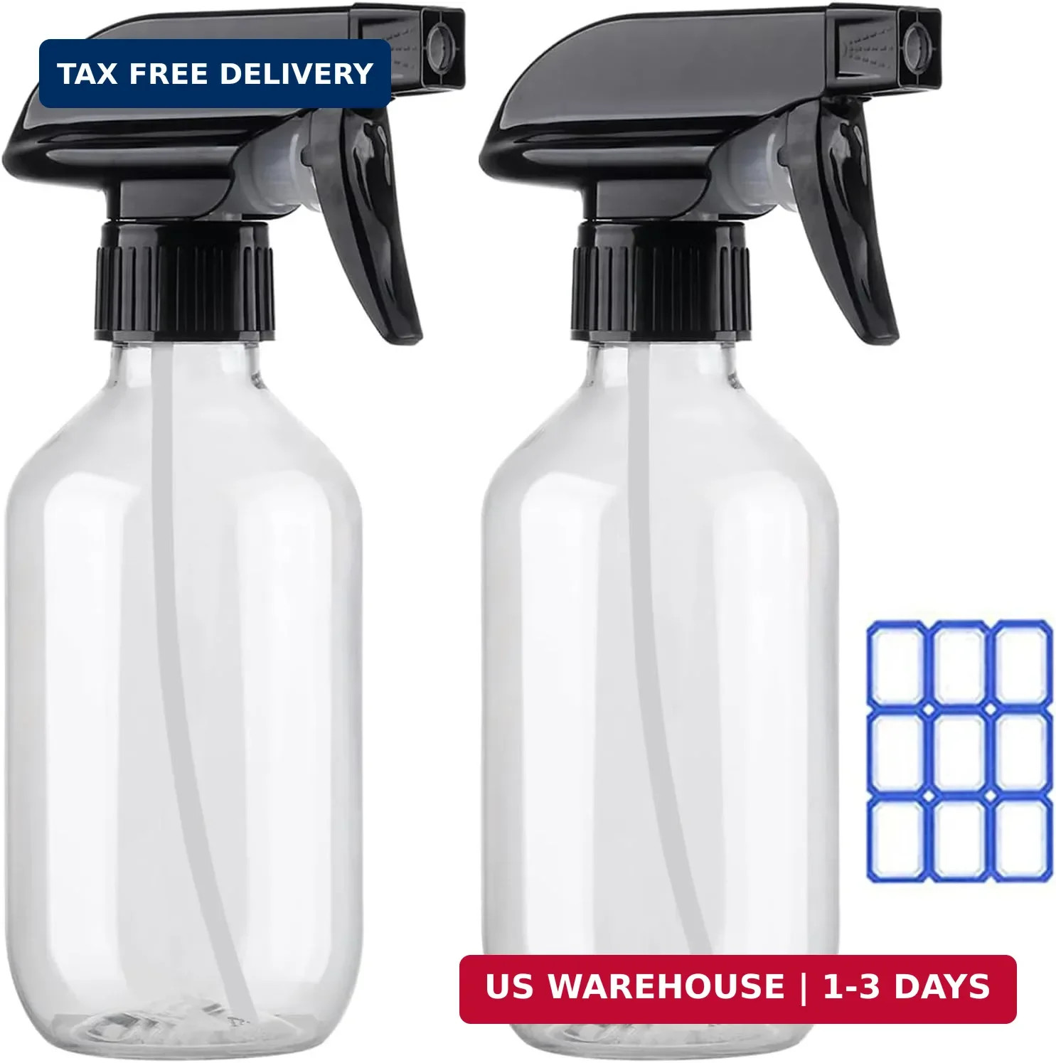 Plastic Spray Bottles for plant - 10oz/300ml - Mist Stream - No Clog No Leak, Ea