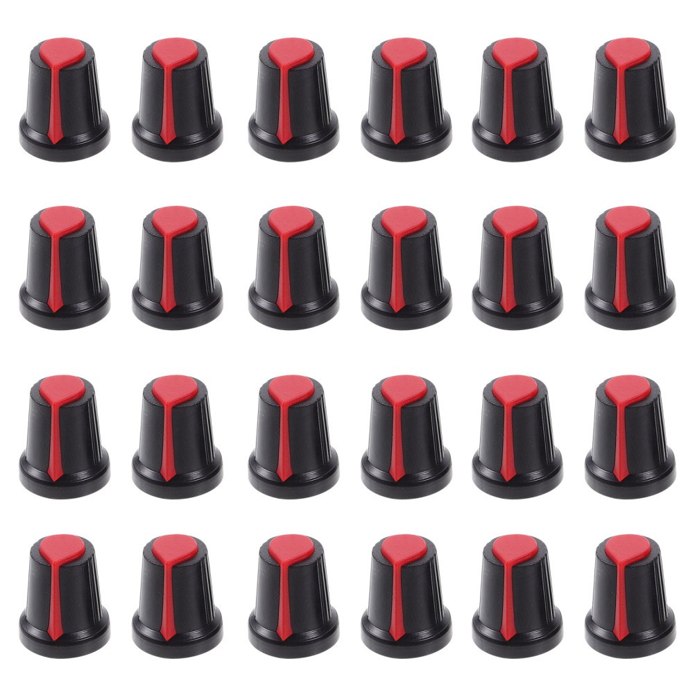 50 Pcs Volume Tone Control Knobs Caps Electric Guitar Replacement Potentiometer