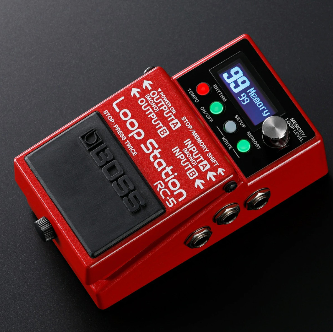 BOSS RC-5 Red Loop Station Red Evolved creative partner Battery Powered
