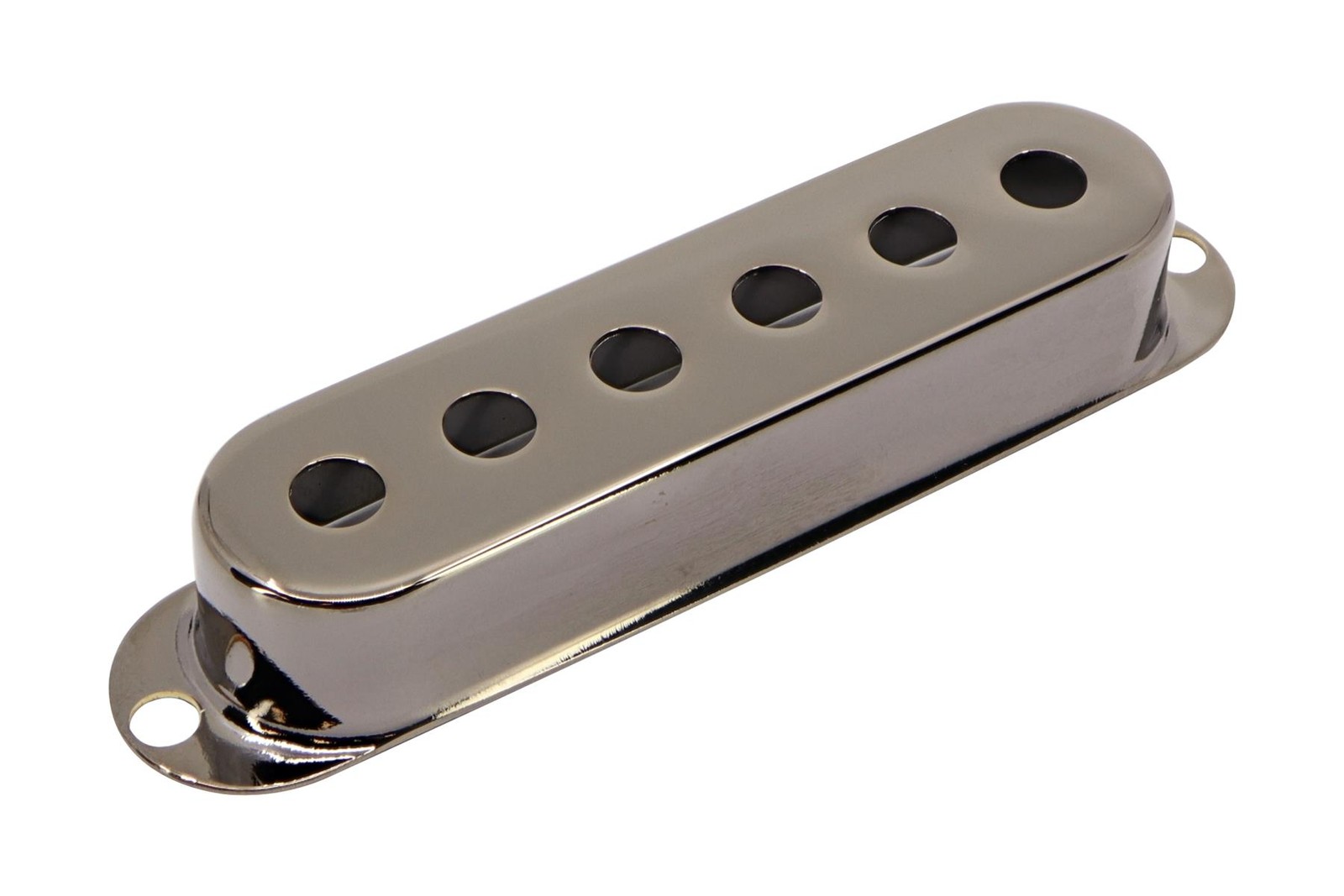 Metal Strat Single Coil Pickup Cover  2 1/16" (52.2mm) - Black Chrome