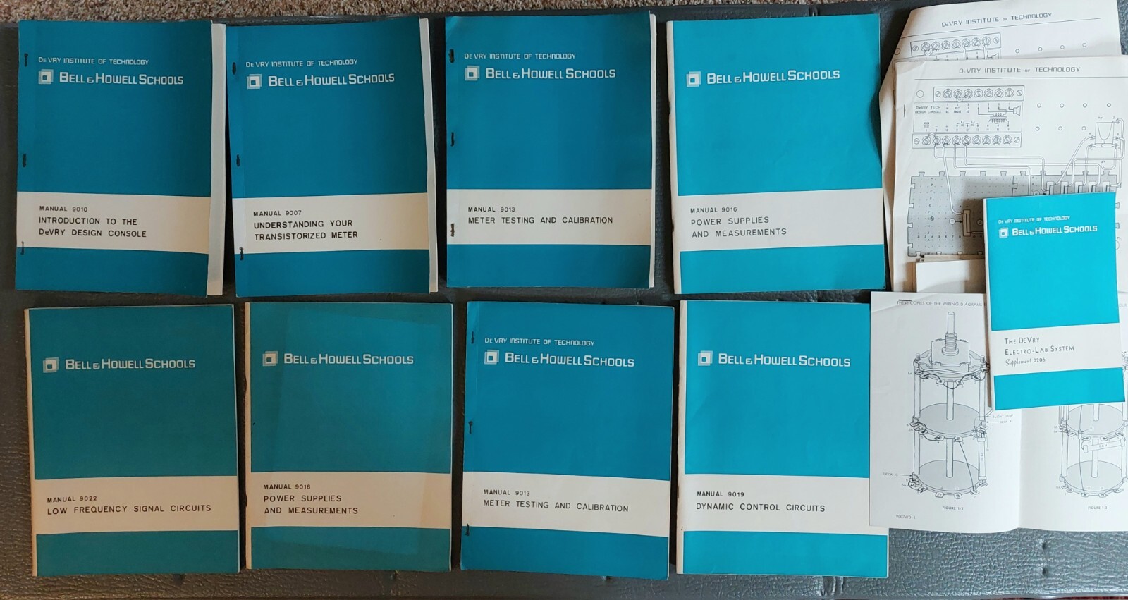 Bell & Howell Schools Manuals 9007, 9010, 9013 (x2), 9016 (x2), 9019, 9022 Lot