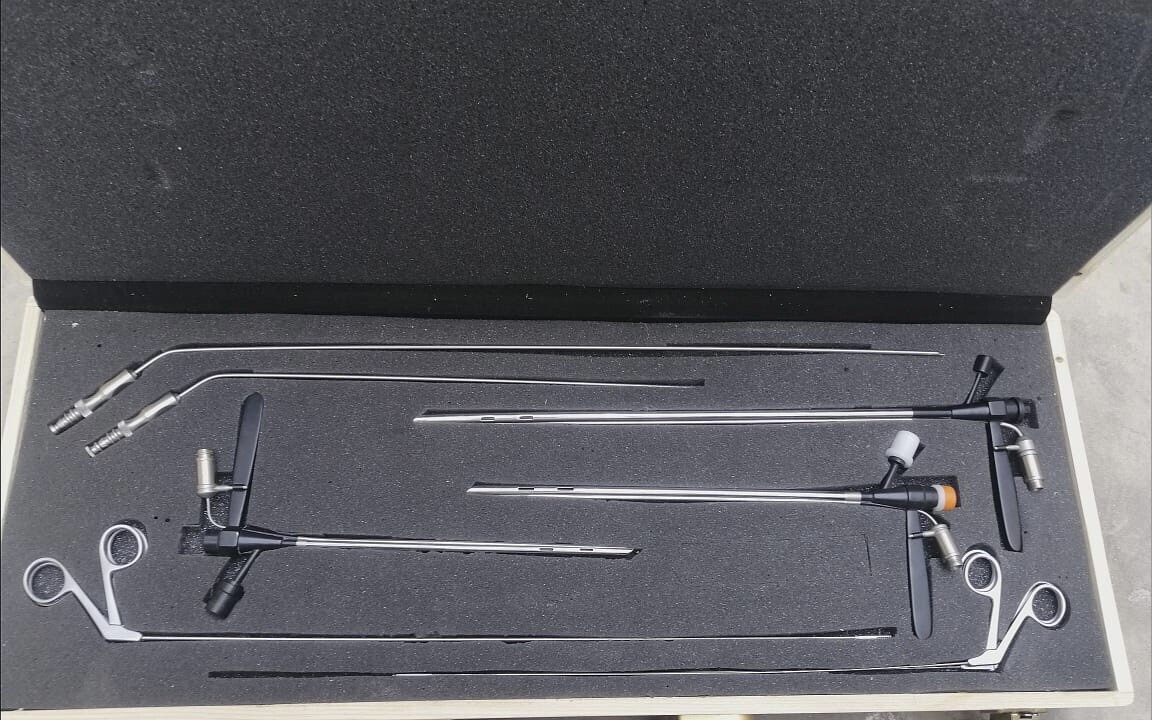 rigid bronchoscope set. new