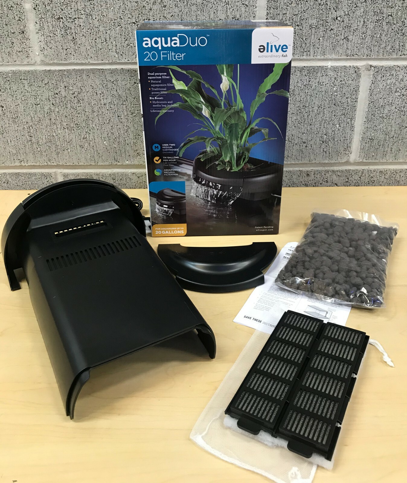 Aqua-Duo Aquarium Filter Natural/Traditional (New)