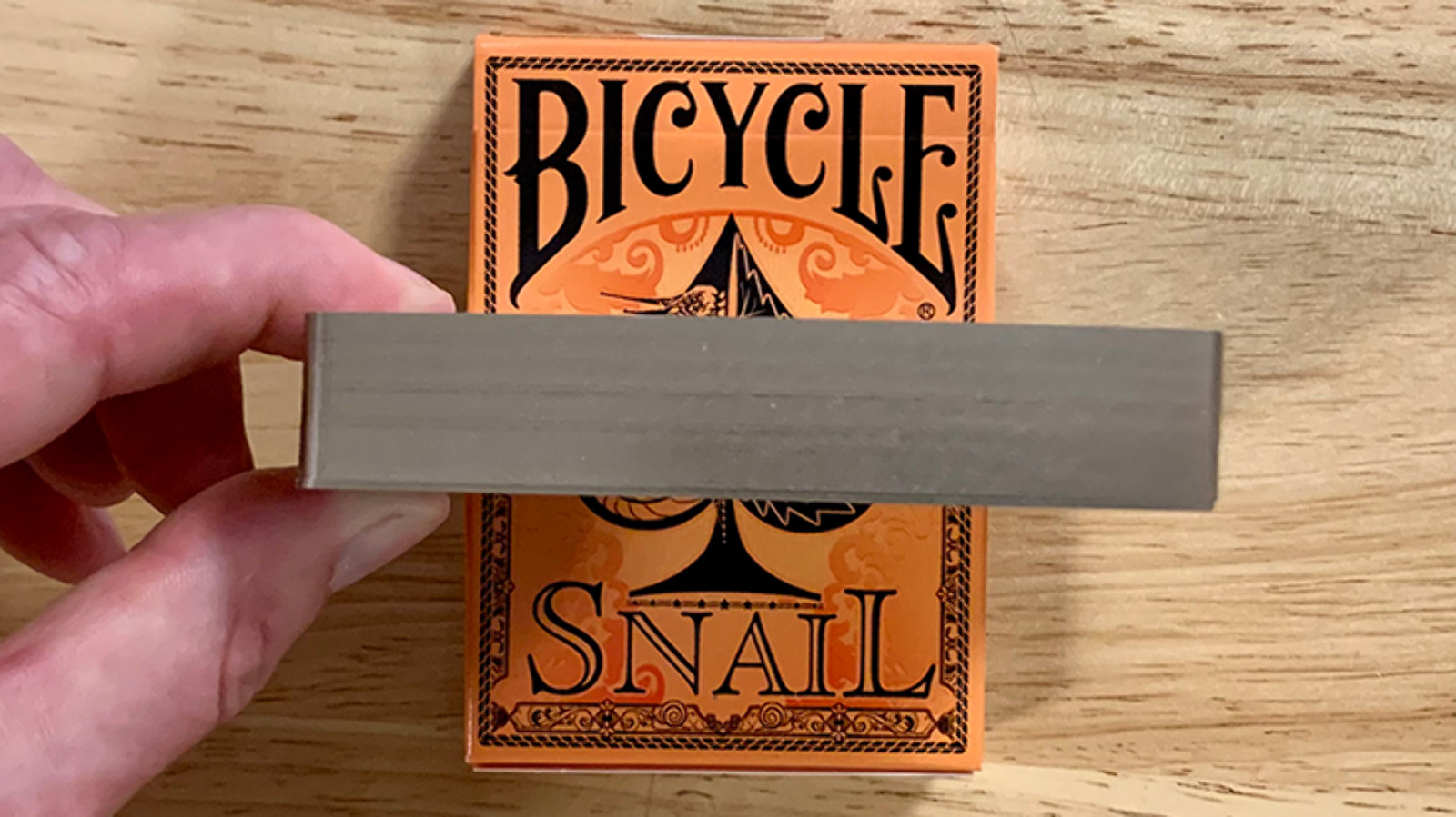 ARCH-Gilded Bicycle Snail (Orange) Playing Cards
