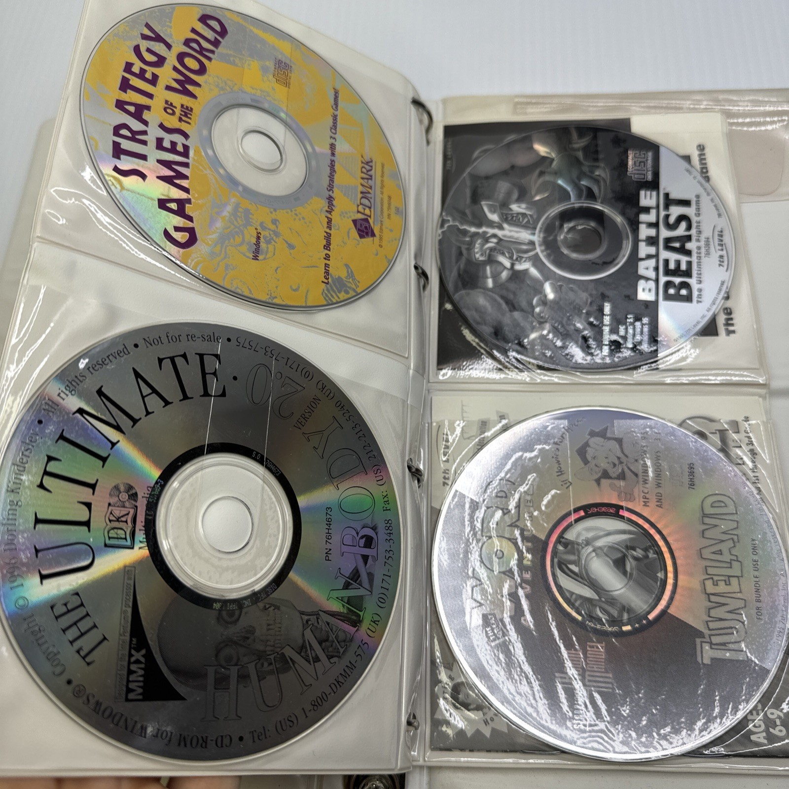 IBM Aptiva Multimedia 15 CD-ROM CD Discs + Two Booklets Battle Beasts etc