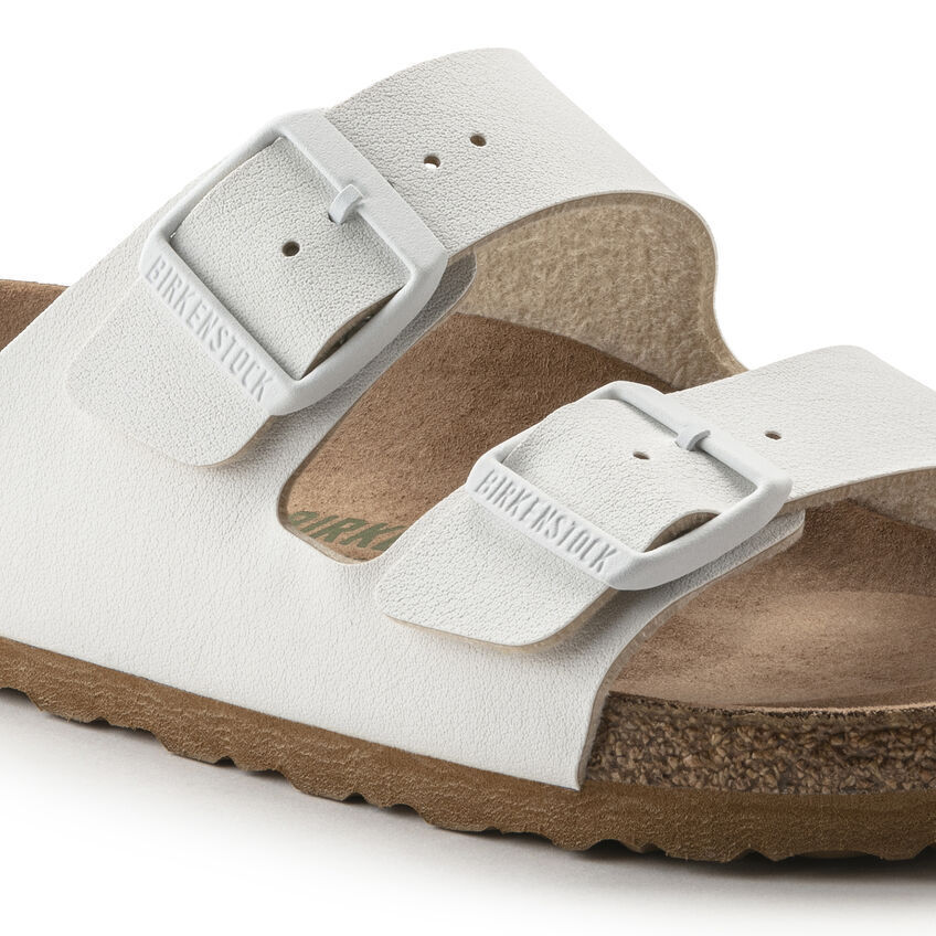 New in-Box Birkenstock Arizona Sandals Birko Flor Narrow White - Select Size