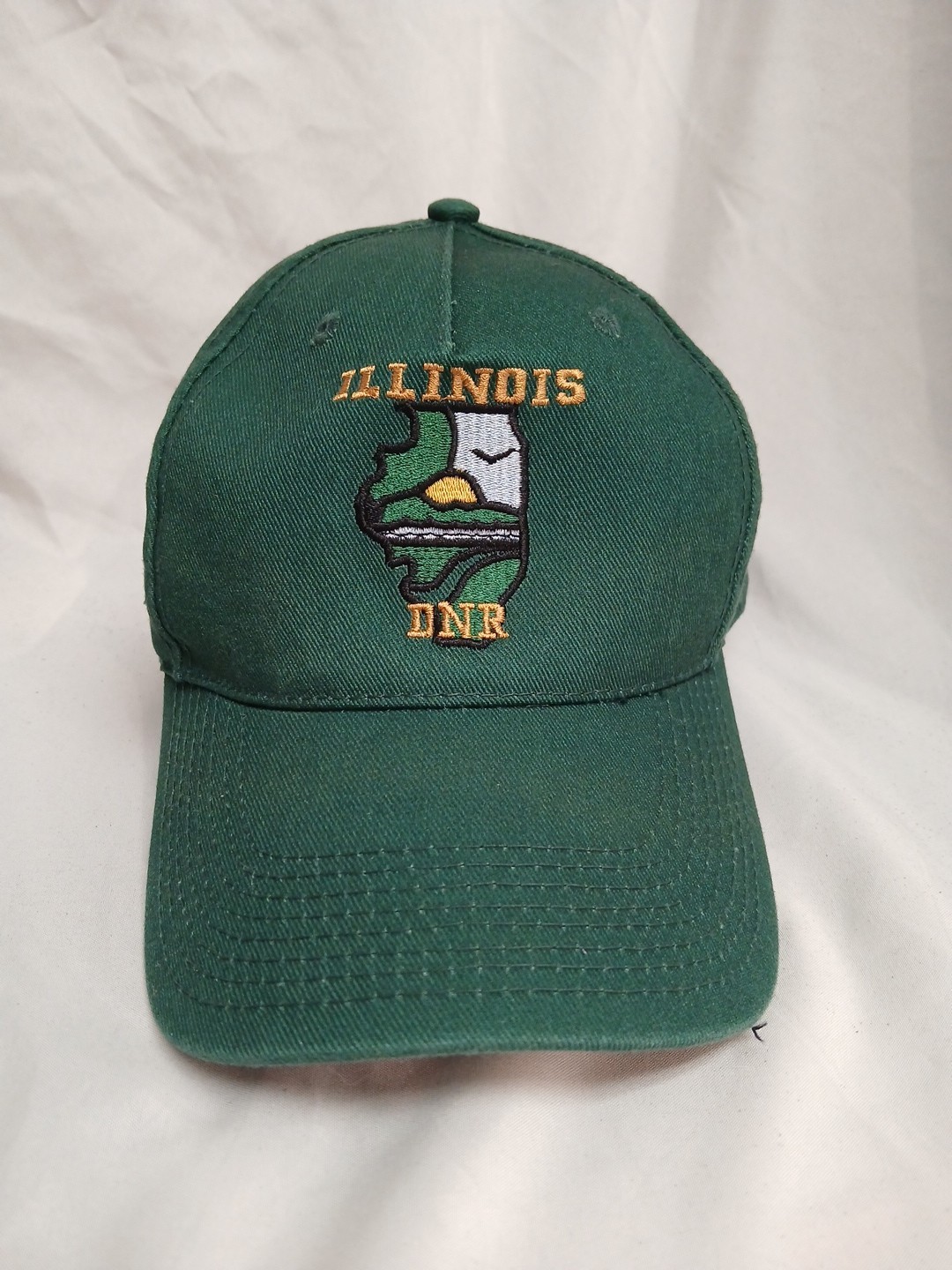 DNR Illinois Trucker Snapback Cap Hat Dept. Natural Resources Adjustable