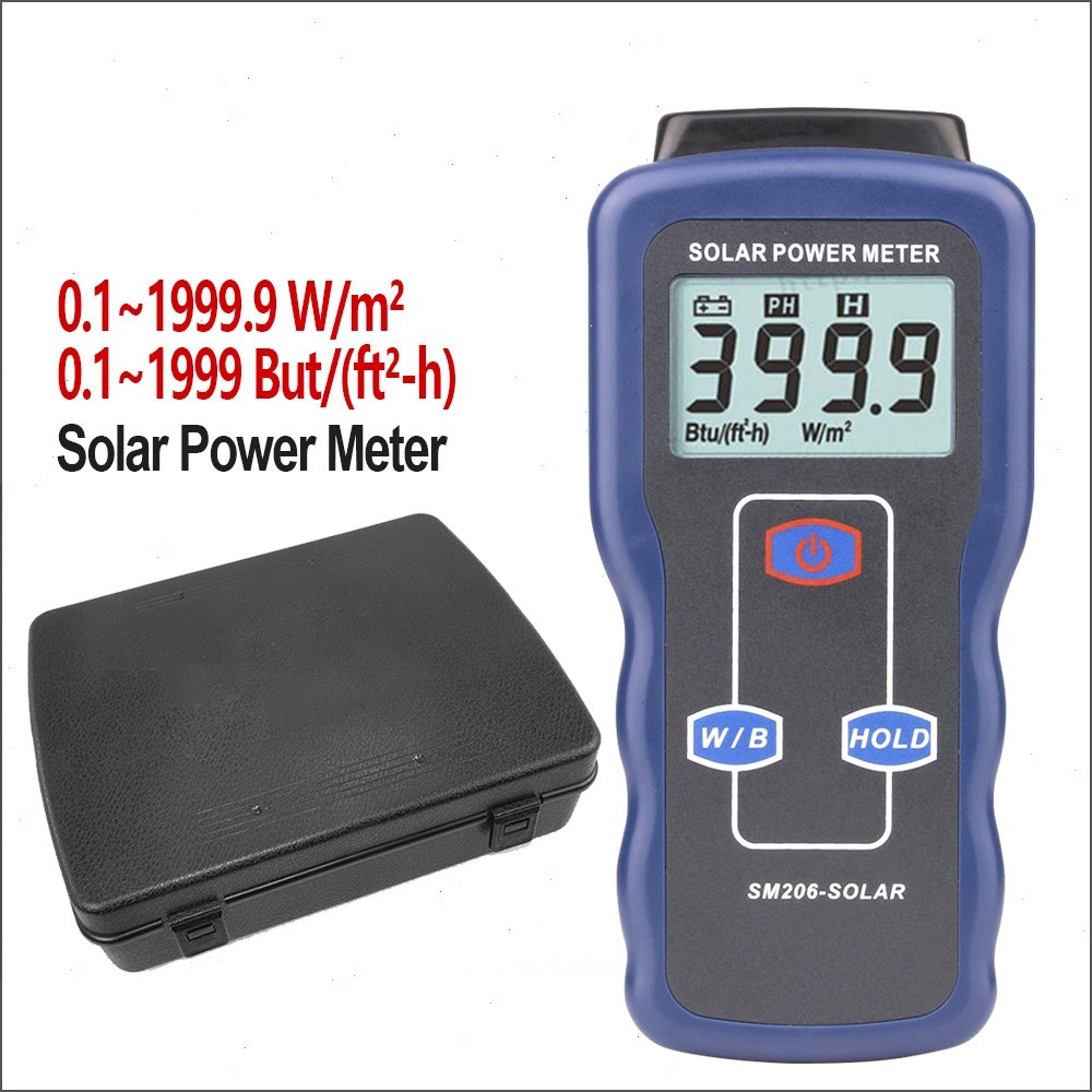 Solar Power Meter Solar Radiation Meter Tester For Testing Sun Light Radiation