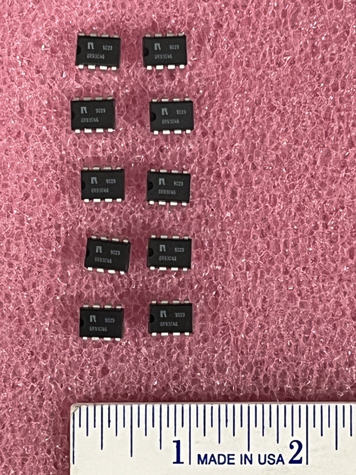 BR93C46 EEPROM MICROWIRE 1K BIT 64KX16 8 PIN DIP ROHM (LOT OF 10)