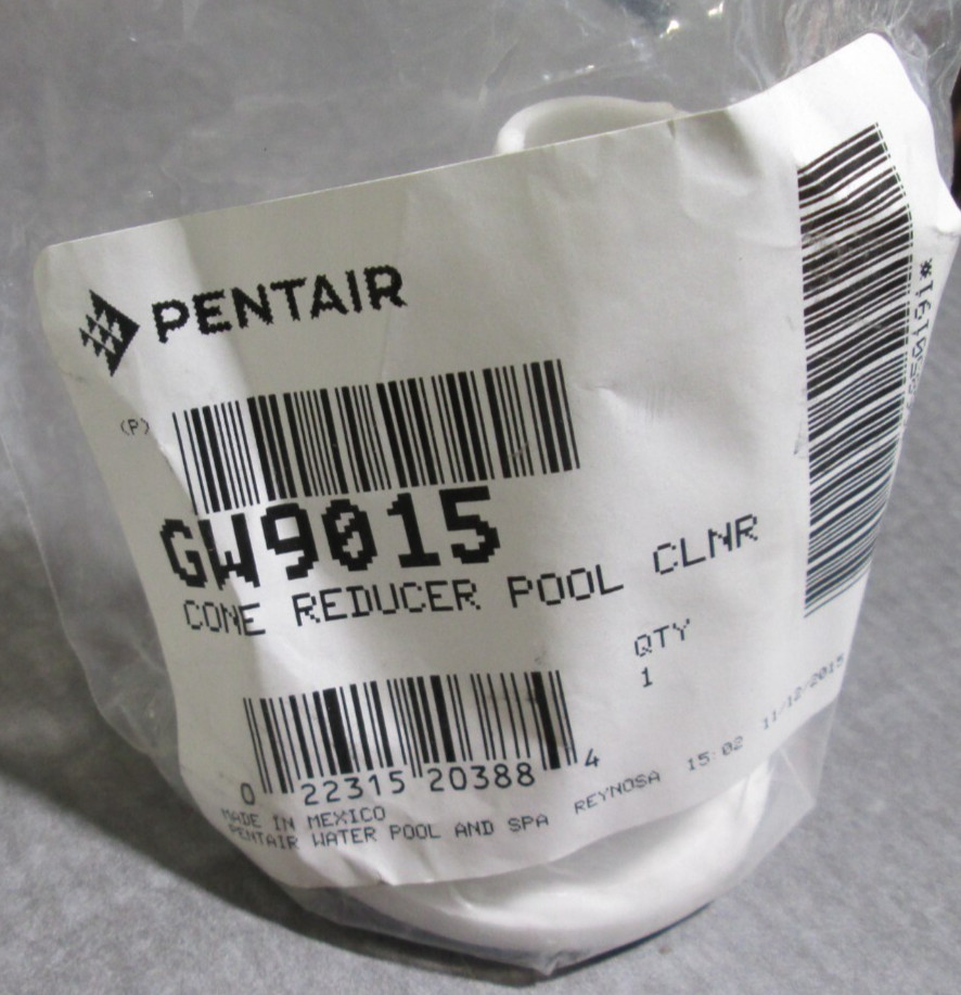 Genuine Pentair GW9015 Reducer Cone For PoolShark Krauly Lil Great White Shark