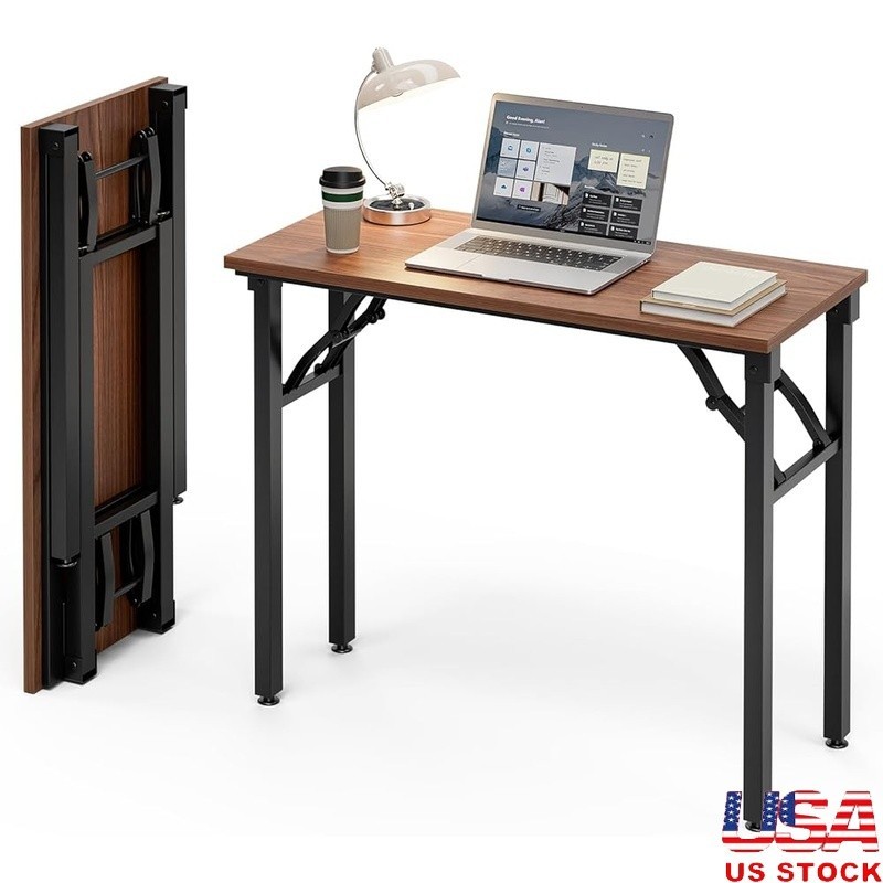 Folding Computer Desk Portable Laptop Table  Collapsible Compact  Easy Storage