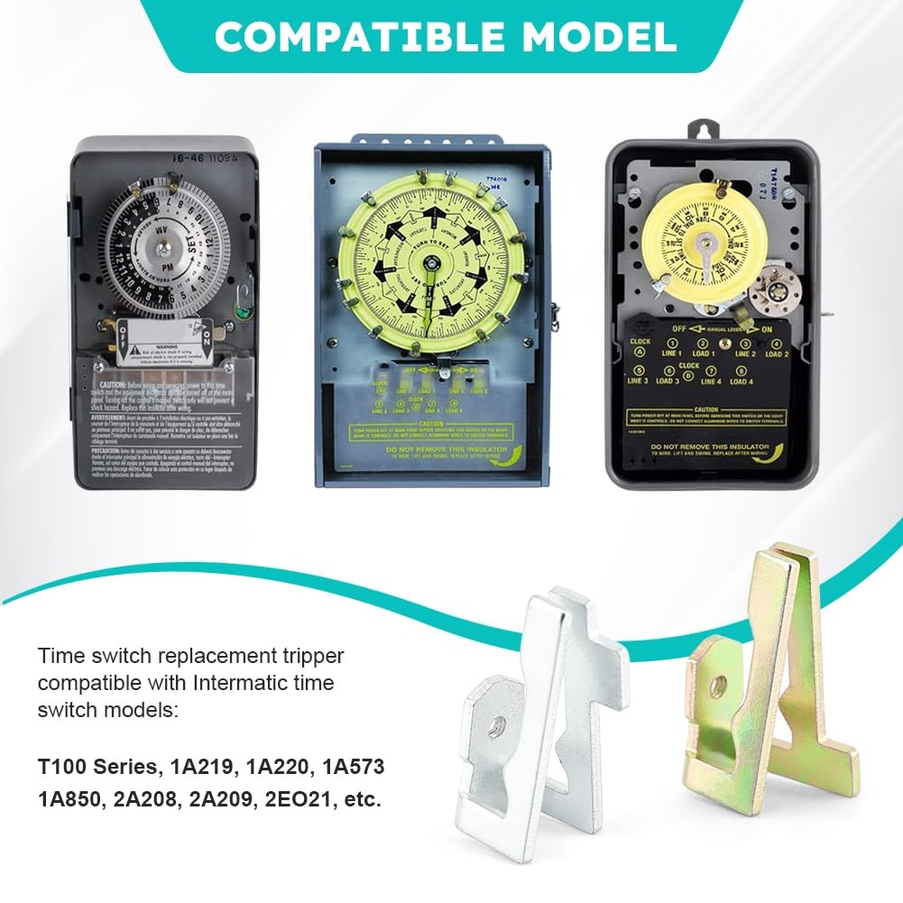 8Pcs Time Switch Replacement Trippers Kit, Compatible with Gold, Silver
