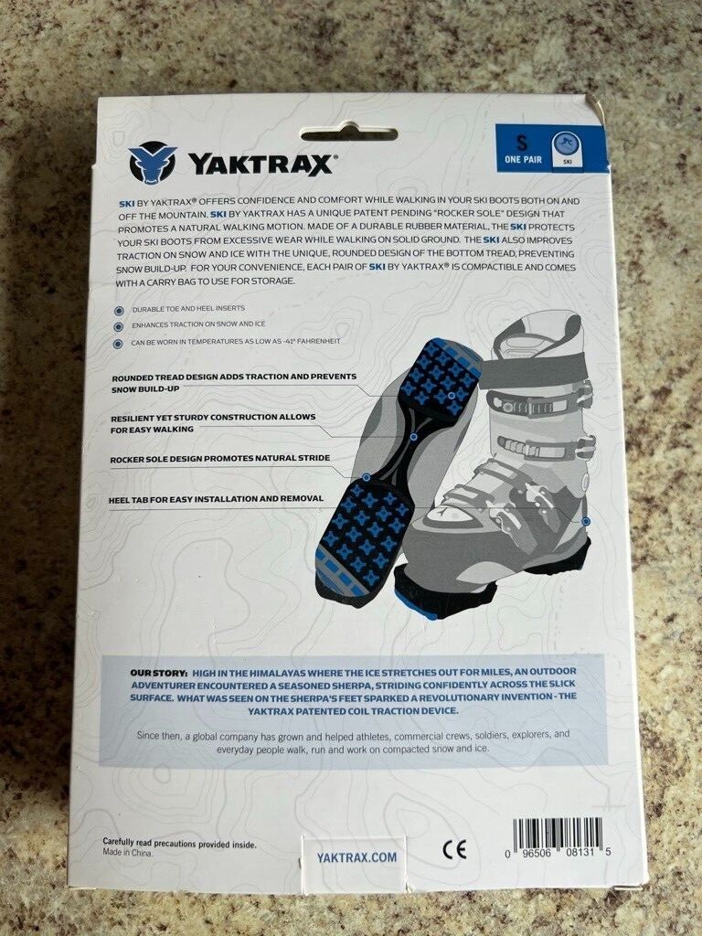 Yaktrax SkiTrax Ski Boot Tracks Traction and Protection Cleats (1 Pair)