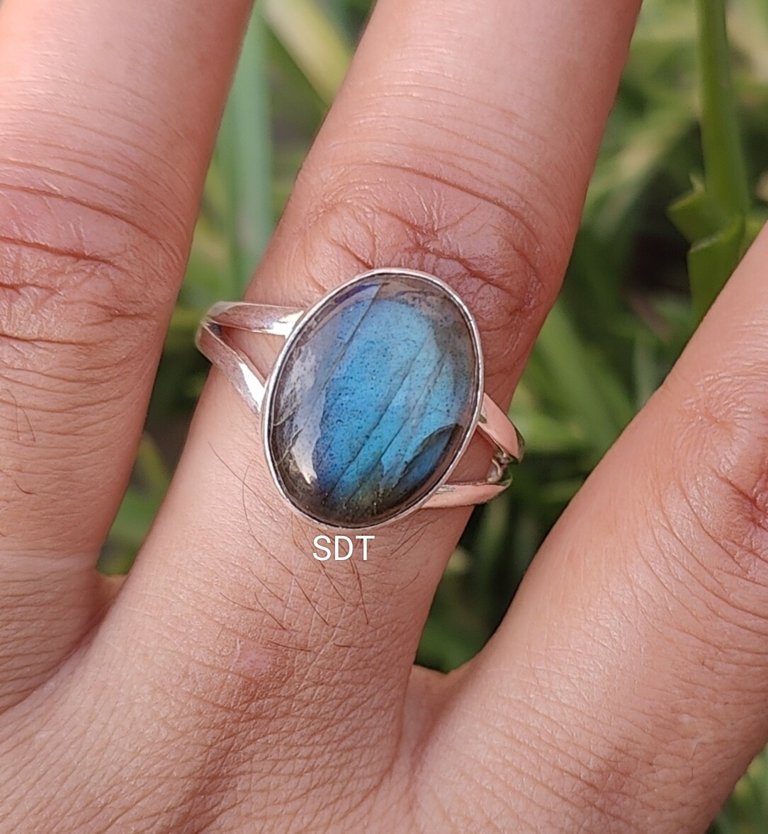Labradorite 925 Sterling silver Band & Statement Ring Handmade Ring All Size