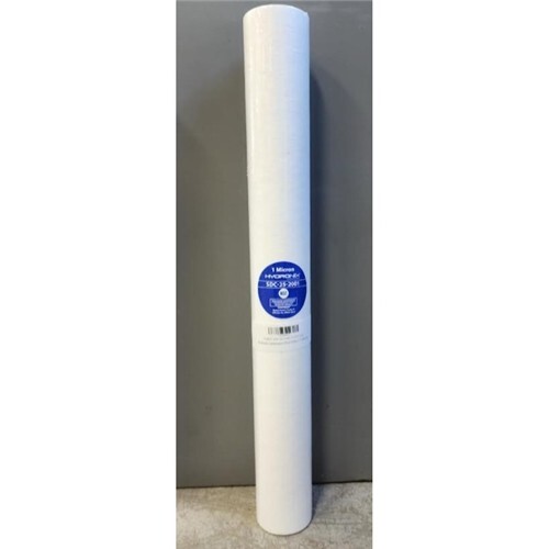 Hydronix Filter Cartridge, Sediment Polypro, 2.5" x 20", 1 MIC (For a Triton RO)