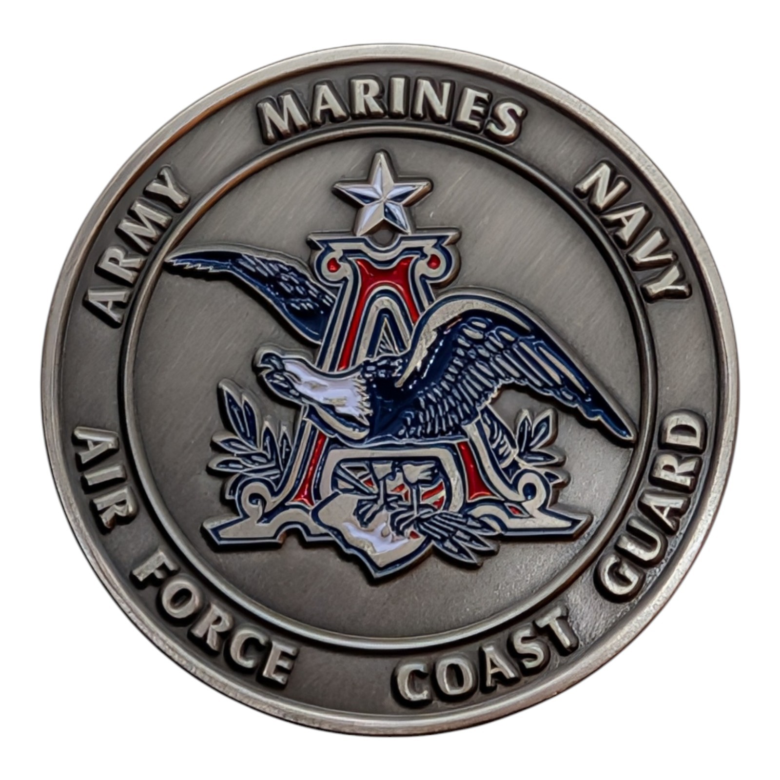 Anheuser-Busch US Military Challenge Coin - US Flag Folds of Honor
