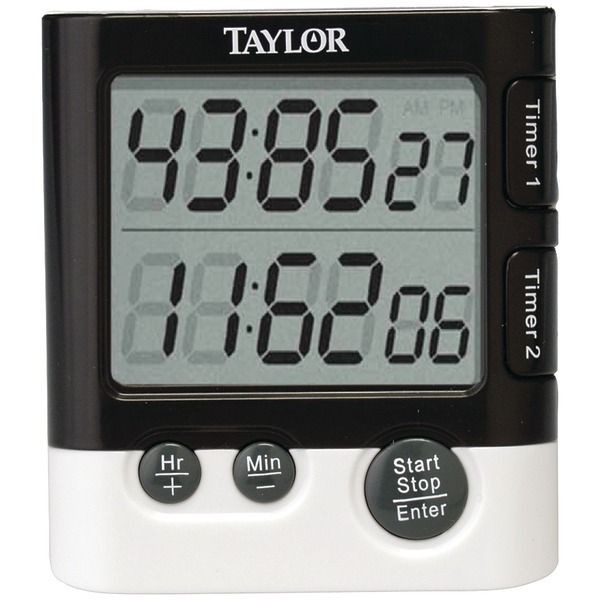 Taylor Precision Products 5828 Dual Event Digital Timer and Clock