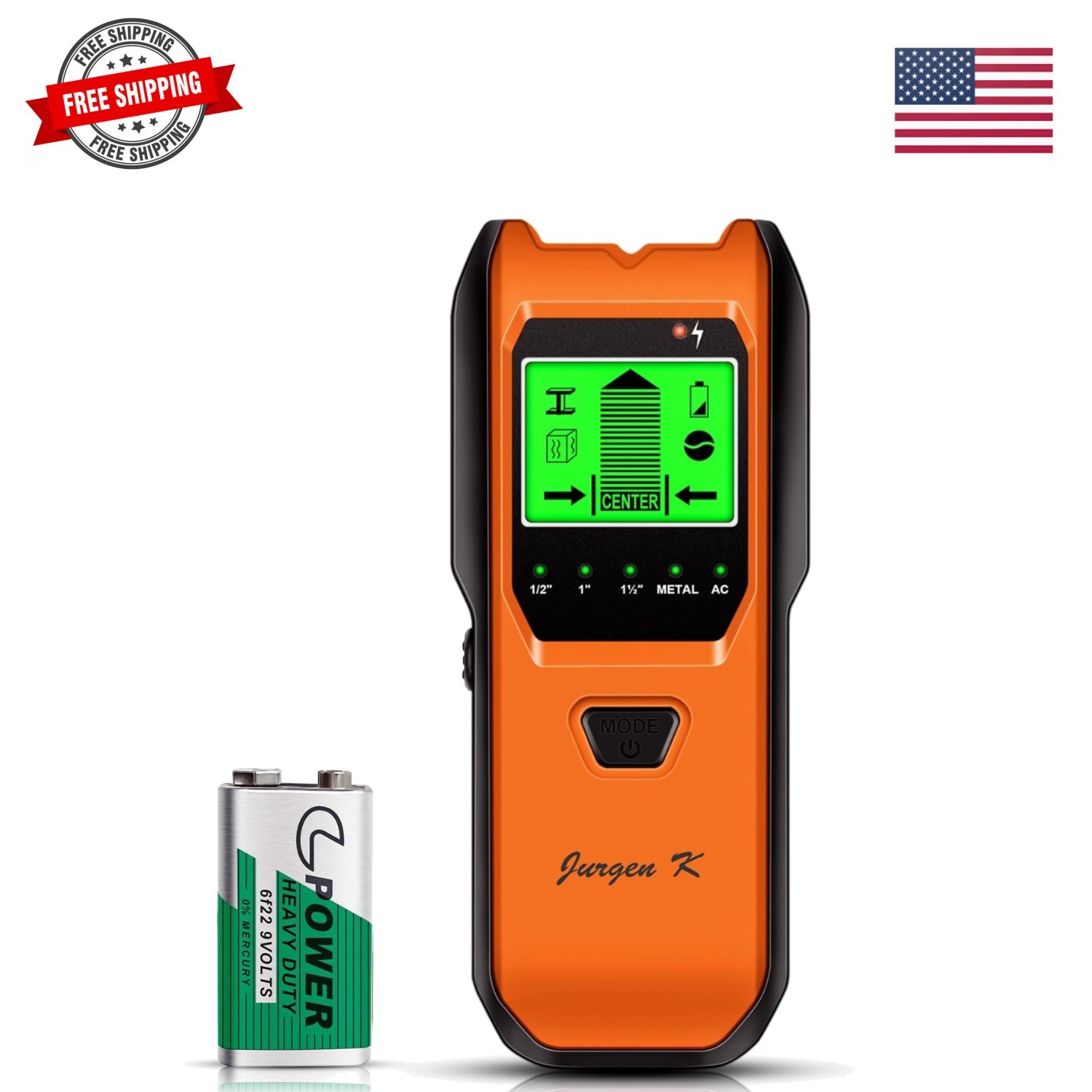 Stud Finder Wall Scanner, 5 in 1 Multifunction Stud Locator with Smart Sensor...