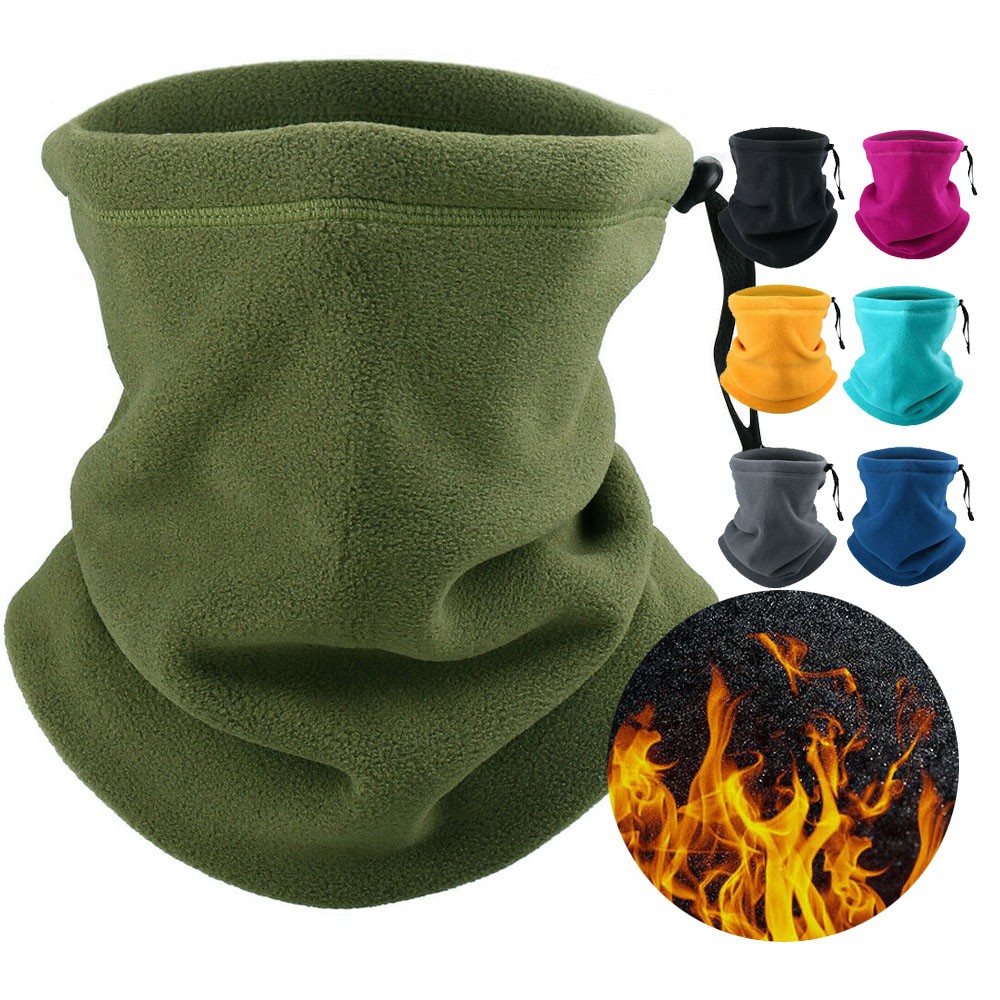 Winter Fleece Neck Warmer Gaiter Balaclava Ski Face Mask Scarf Windproof Bandana