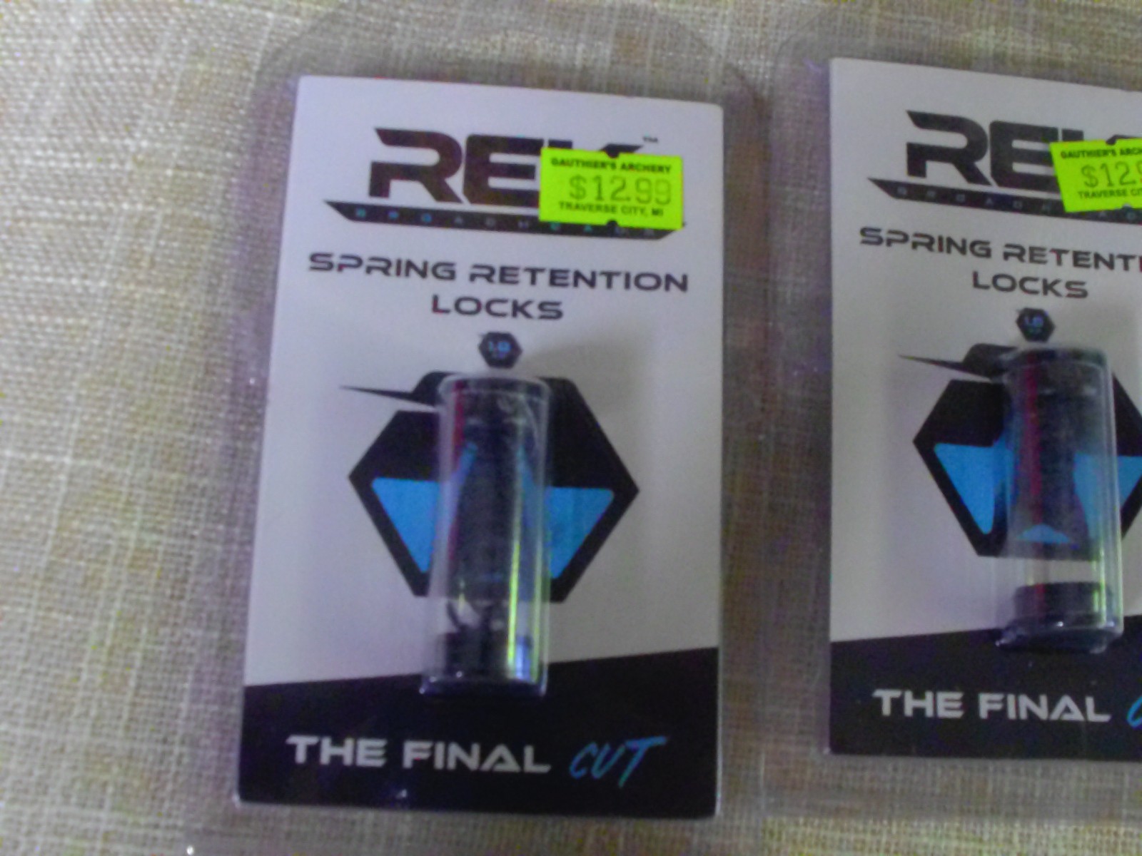 3 PACKS REK Crossbow or Compound Broadhead SPRING RETENTION LOCKS