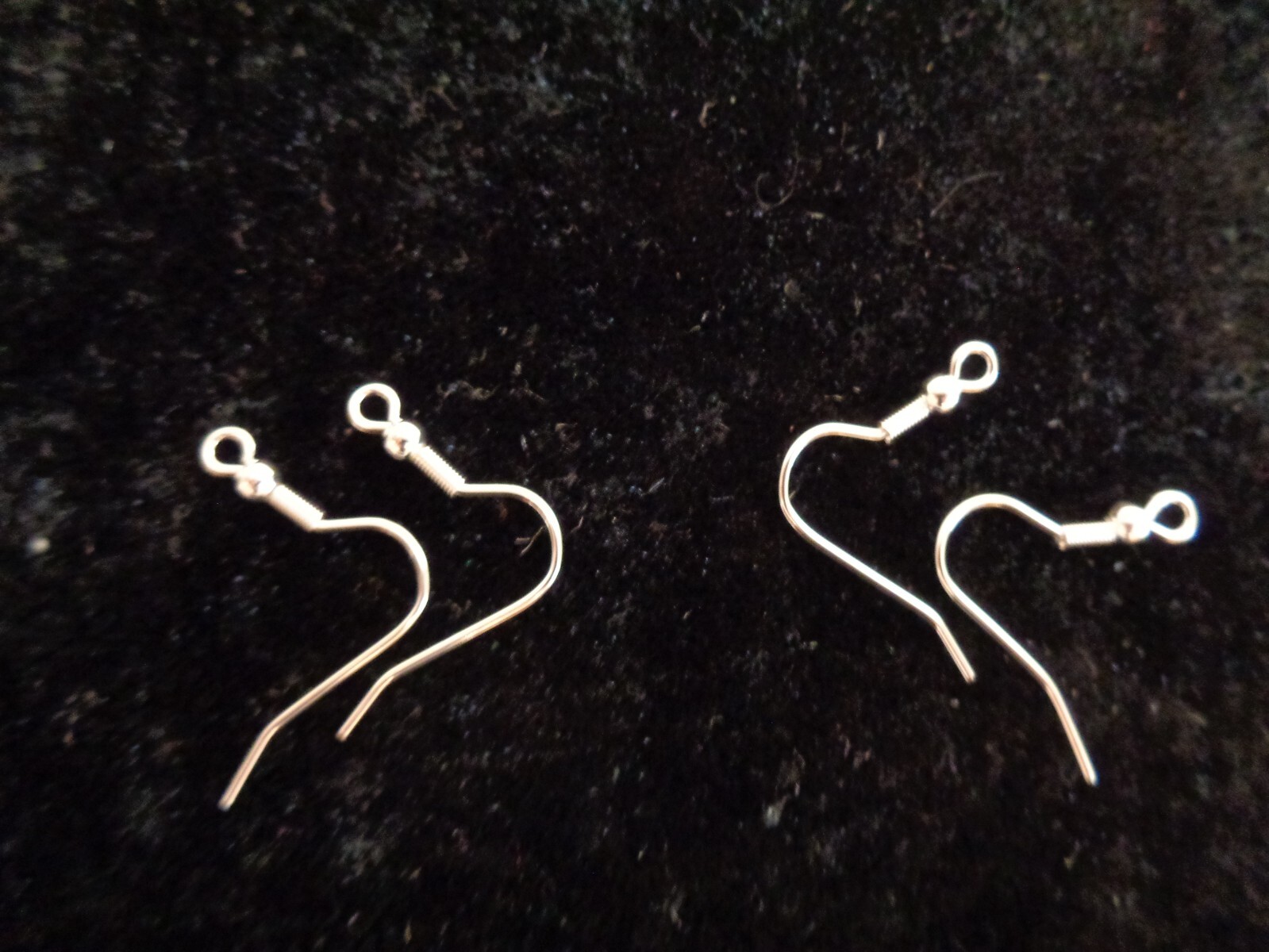 Ear wire, silver-finished stainless steel, 20mm fishhook with 3mm ball