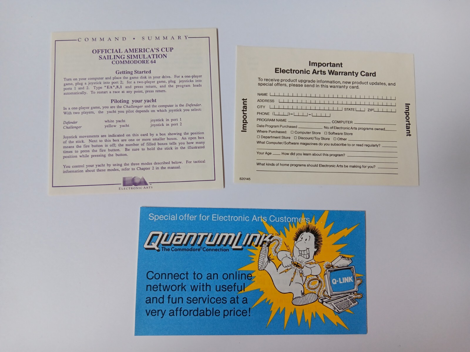 Commodore 64 The Official Americas Cup Sailing Simulation Software Tested/Works