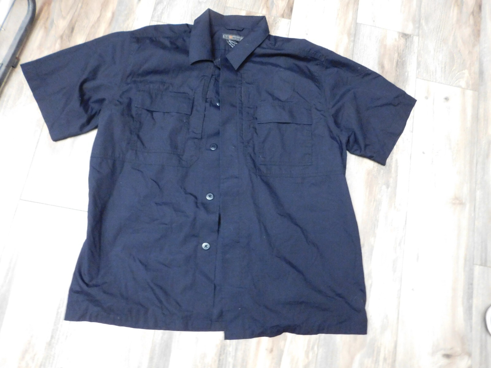 5.11 TACTICAL MENS NAVY BLUE SHORT SLEEVE SHIRT SIZE X LARGE