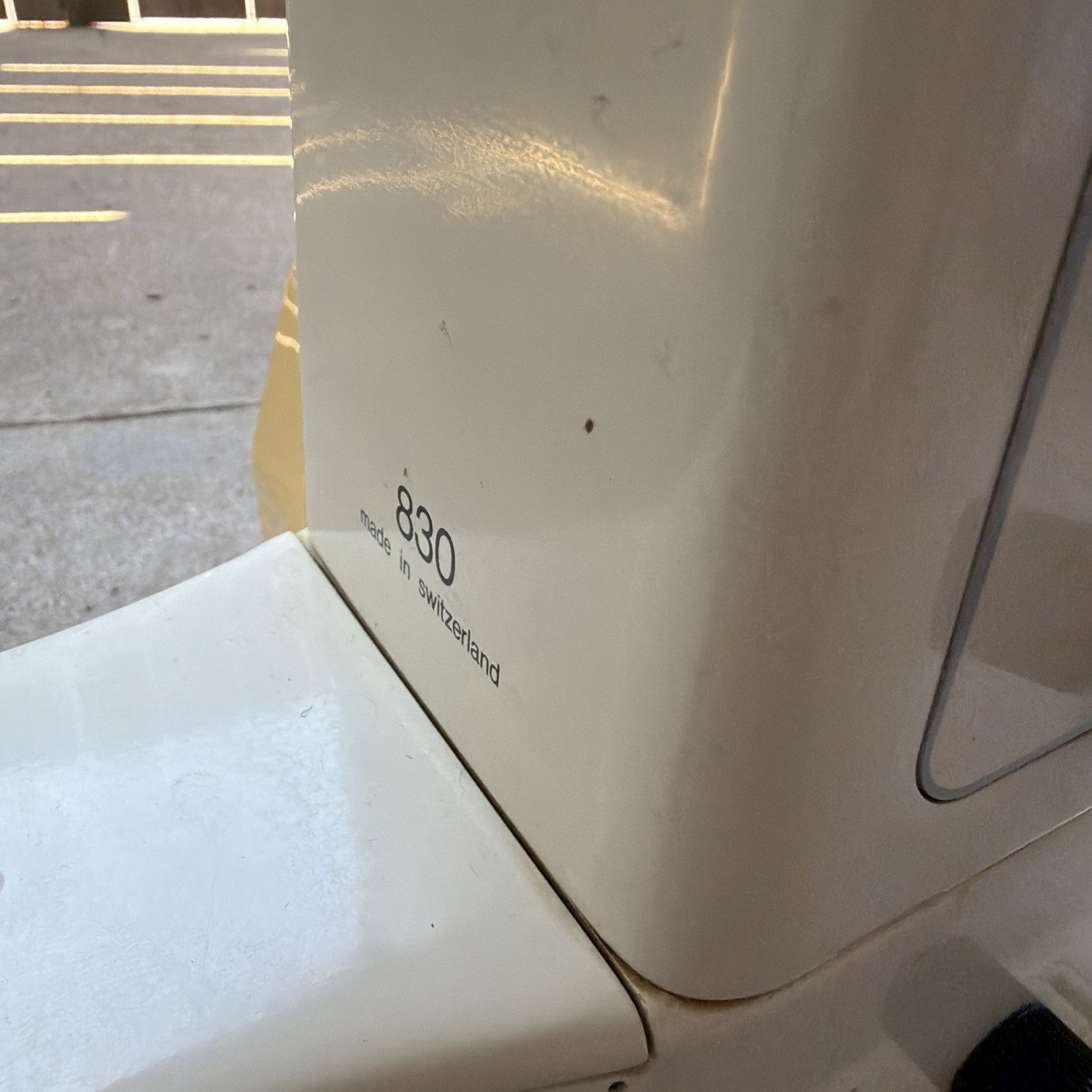 Bernina 830 Record Sewing Machine Only - Powers On, Missing Pieces - Sold As Is