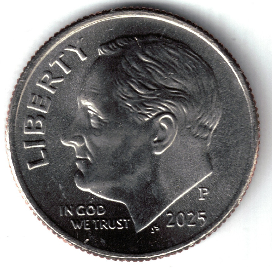 USA - 2025P - Dime - Roosevelt - Last year of issue for Roosevelts!