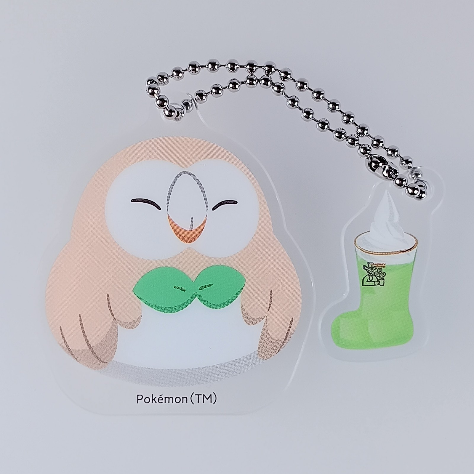 Rowlet Pokemon × Komeda’s Coffee Original Acrylic Charm Nintendo From Japan