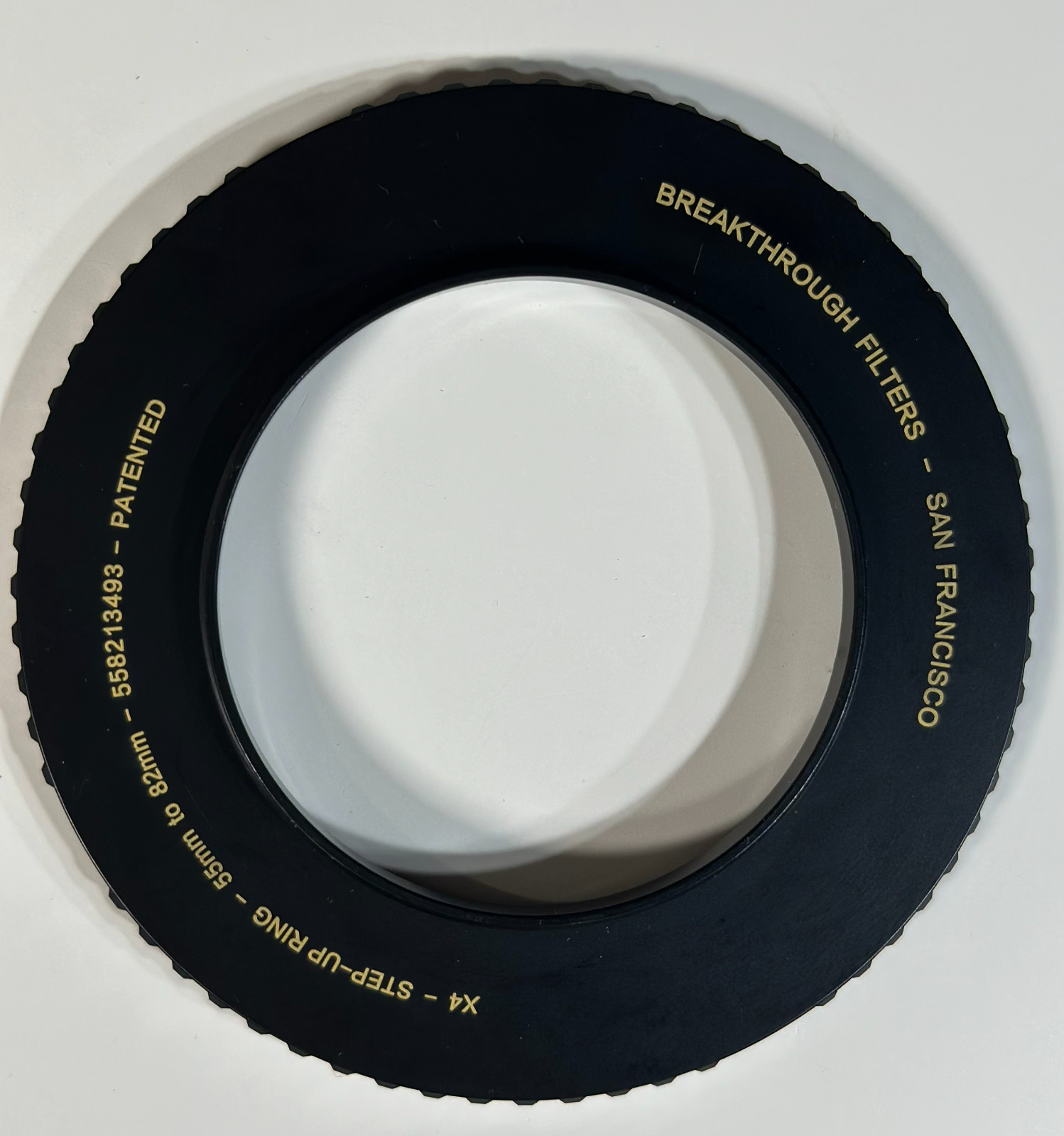 Breakthrough Photography 55mm to 82mm Step-Up Lens Adapter Ring Machined Brass