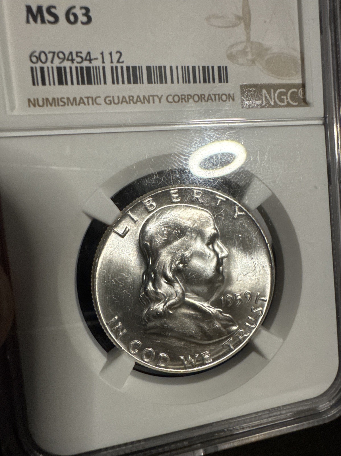 1959 Franklin Half Dollar 50c Reverse MS63 Type 2 NGC
