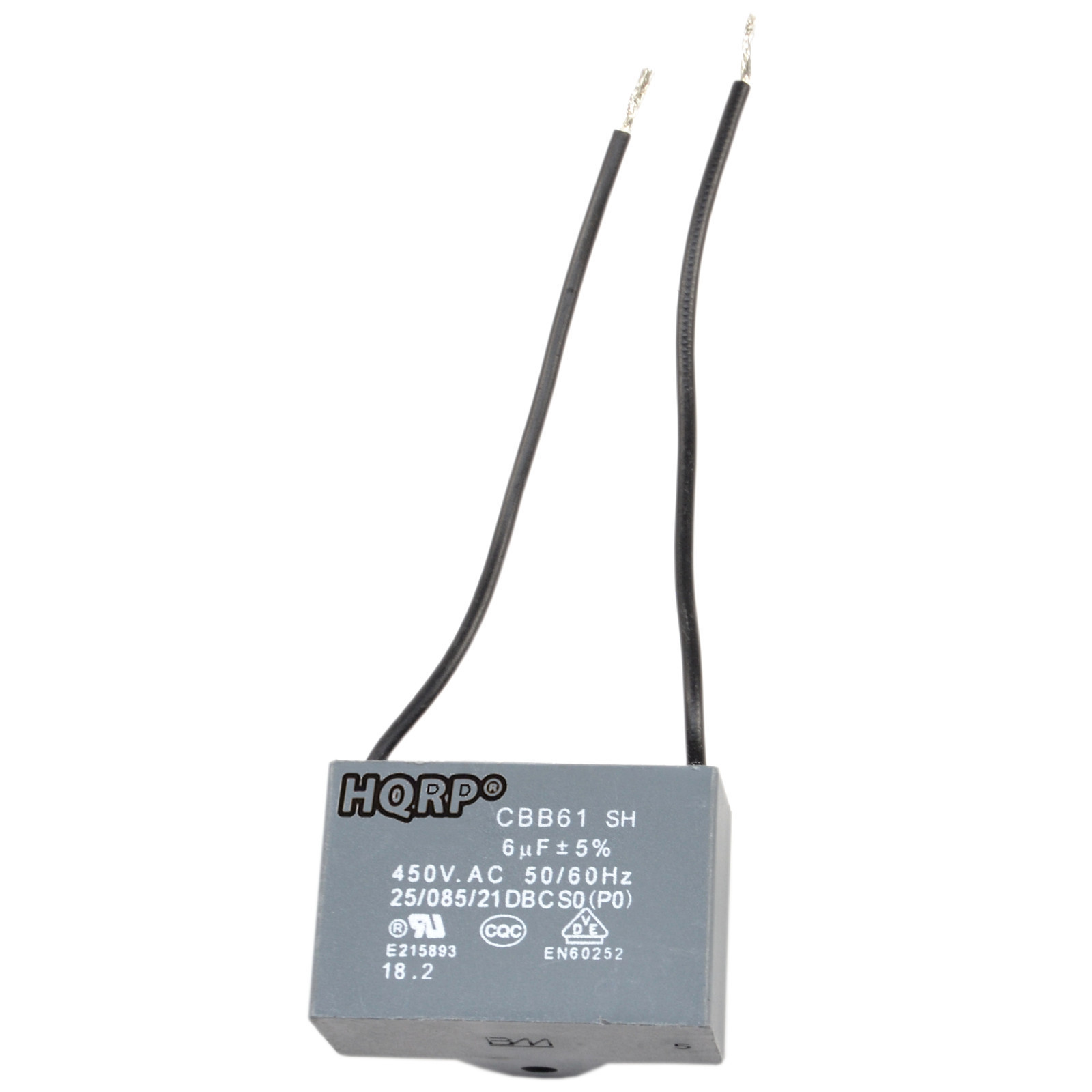 Ceiling Fan Motor Capacitor 6uf 2-Wire CBB61 Replacement