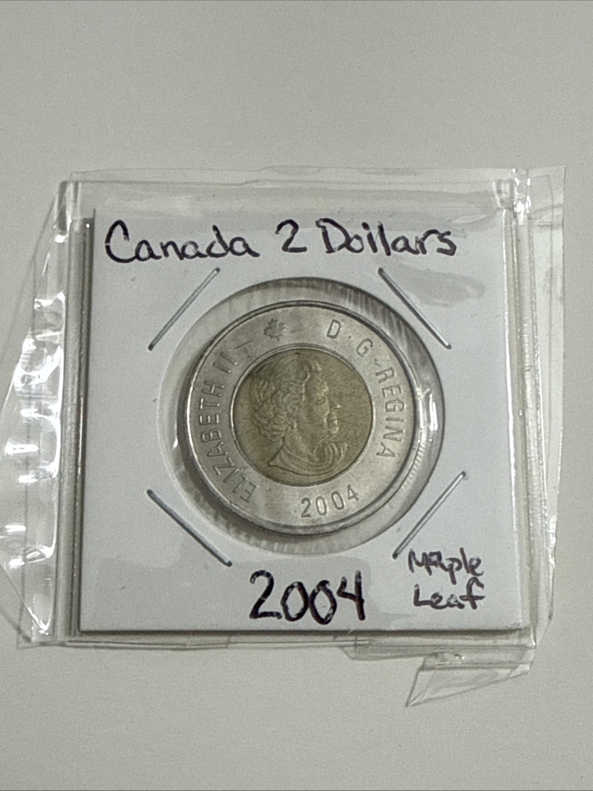 2004 CANADA 2 dollars from set Good Shape In Case Maple Leaf