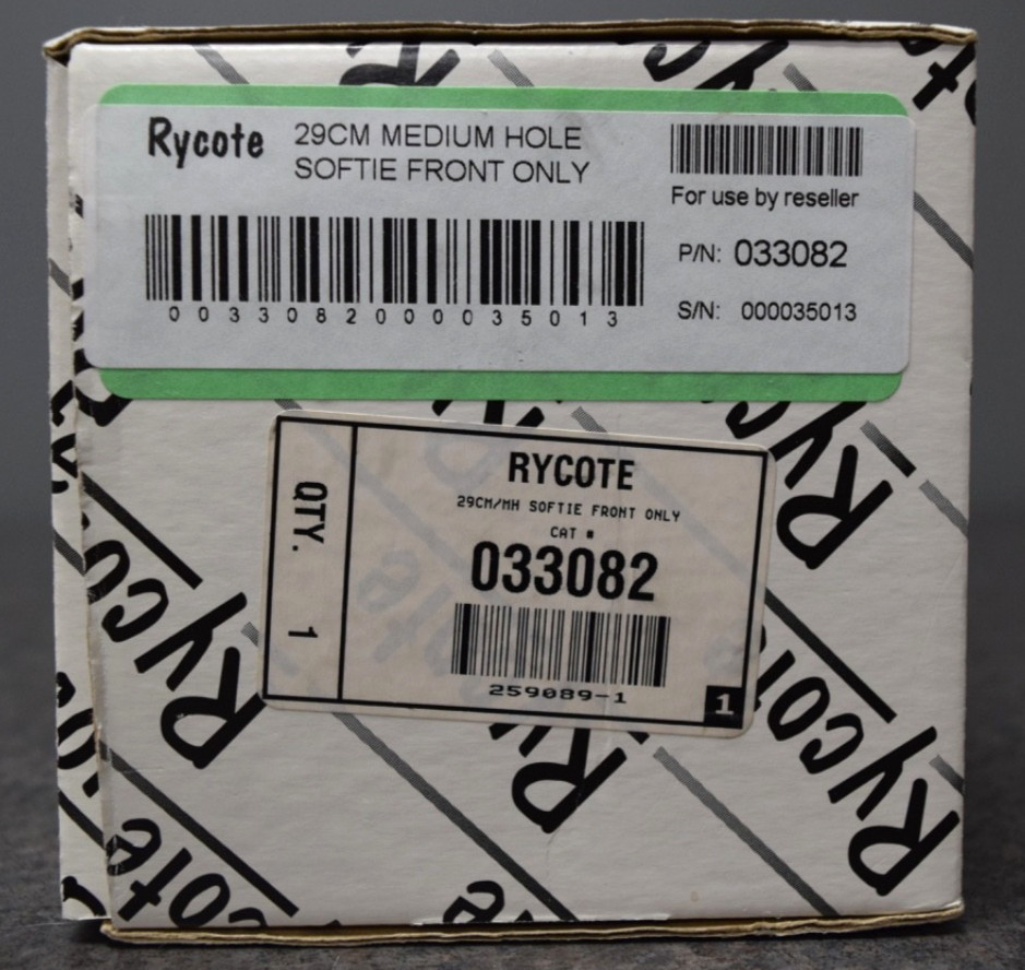 Rycote 29cm Medium Hole Softie Front Only P/N 033082 Microphone Windshield