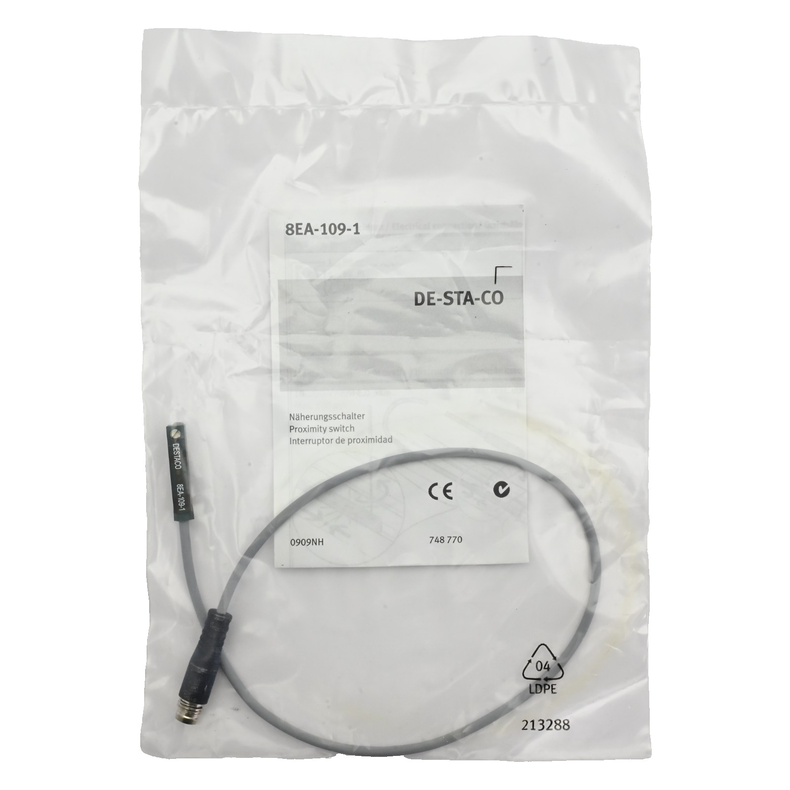 Destaco 8EA-109-1 Proximity Switch 10-30V 100mA DE-STA-CO